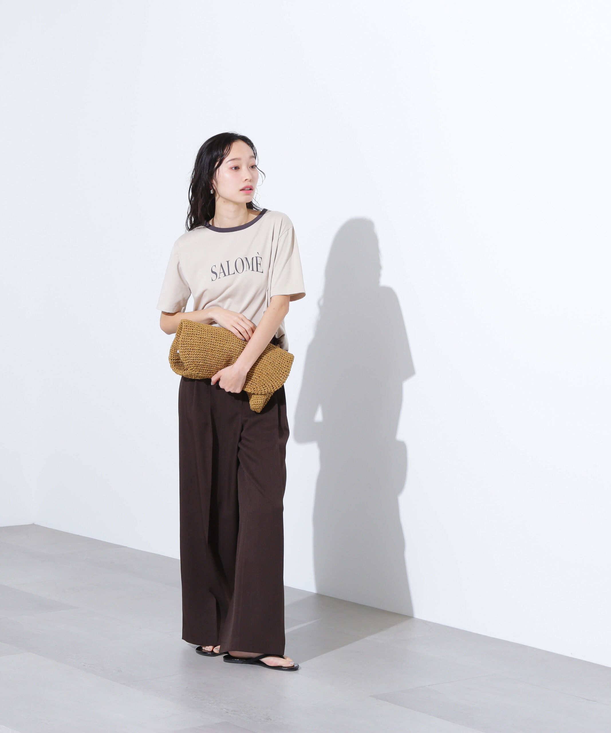  「バイカラーロゴTシャツ」|Tシャツ・カットソー|