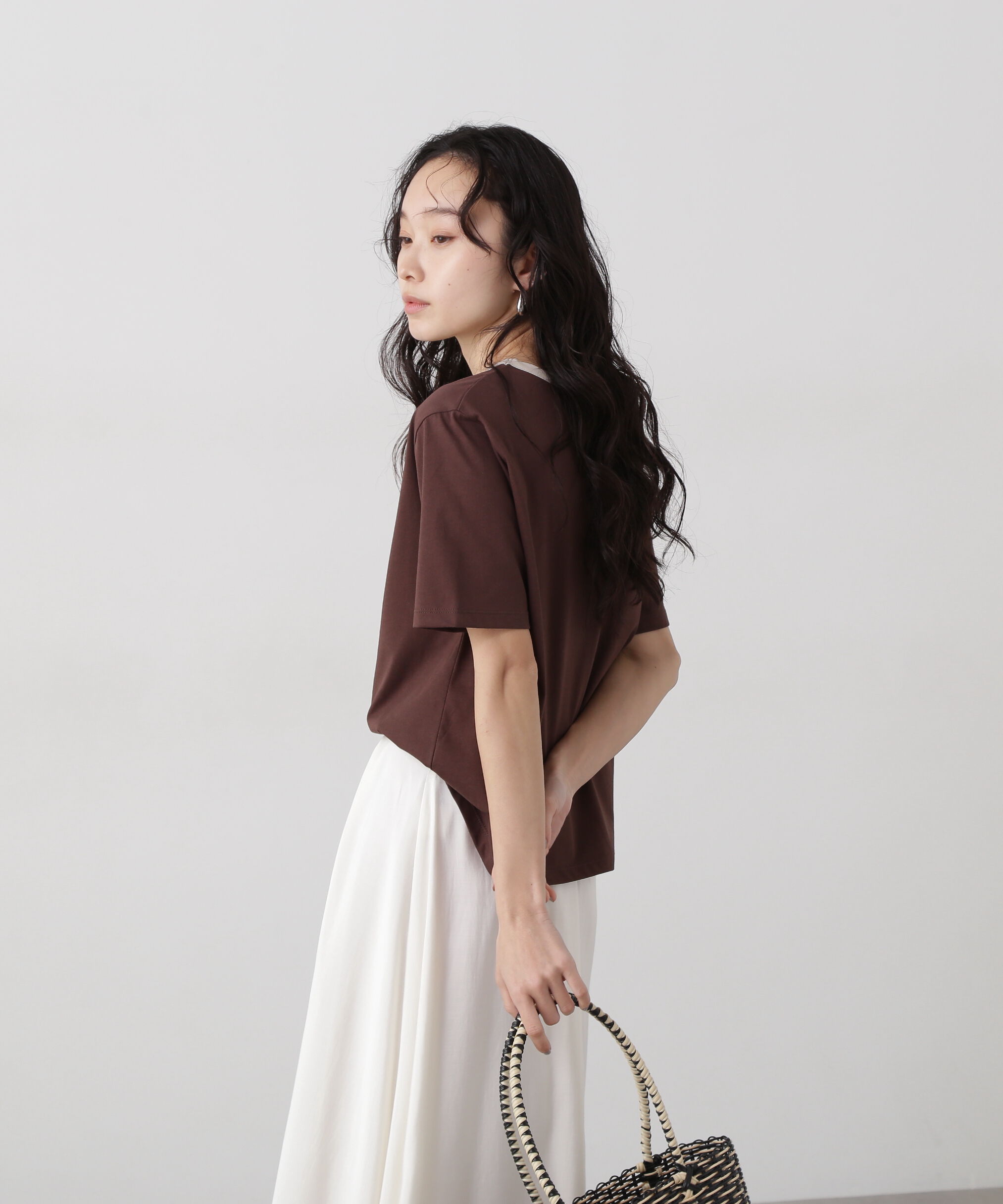  「バイカラーロゴTシャツ」|Tシャツ・カットソー|