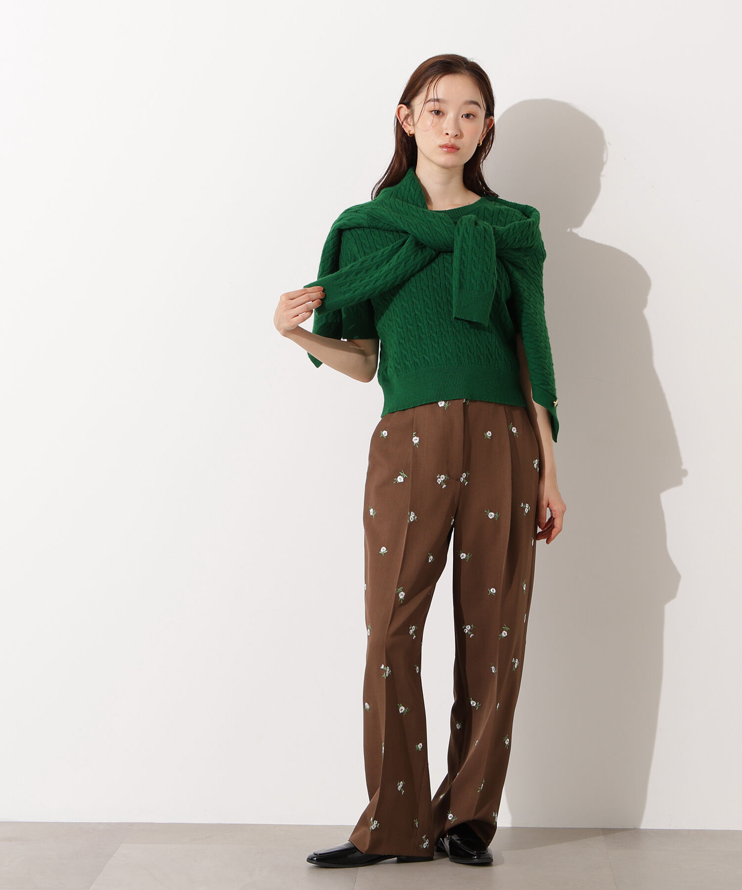  「エンブロイダリーフラワーパンツ」|その他|