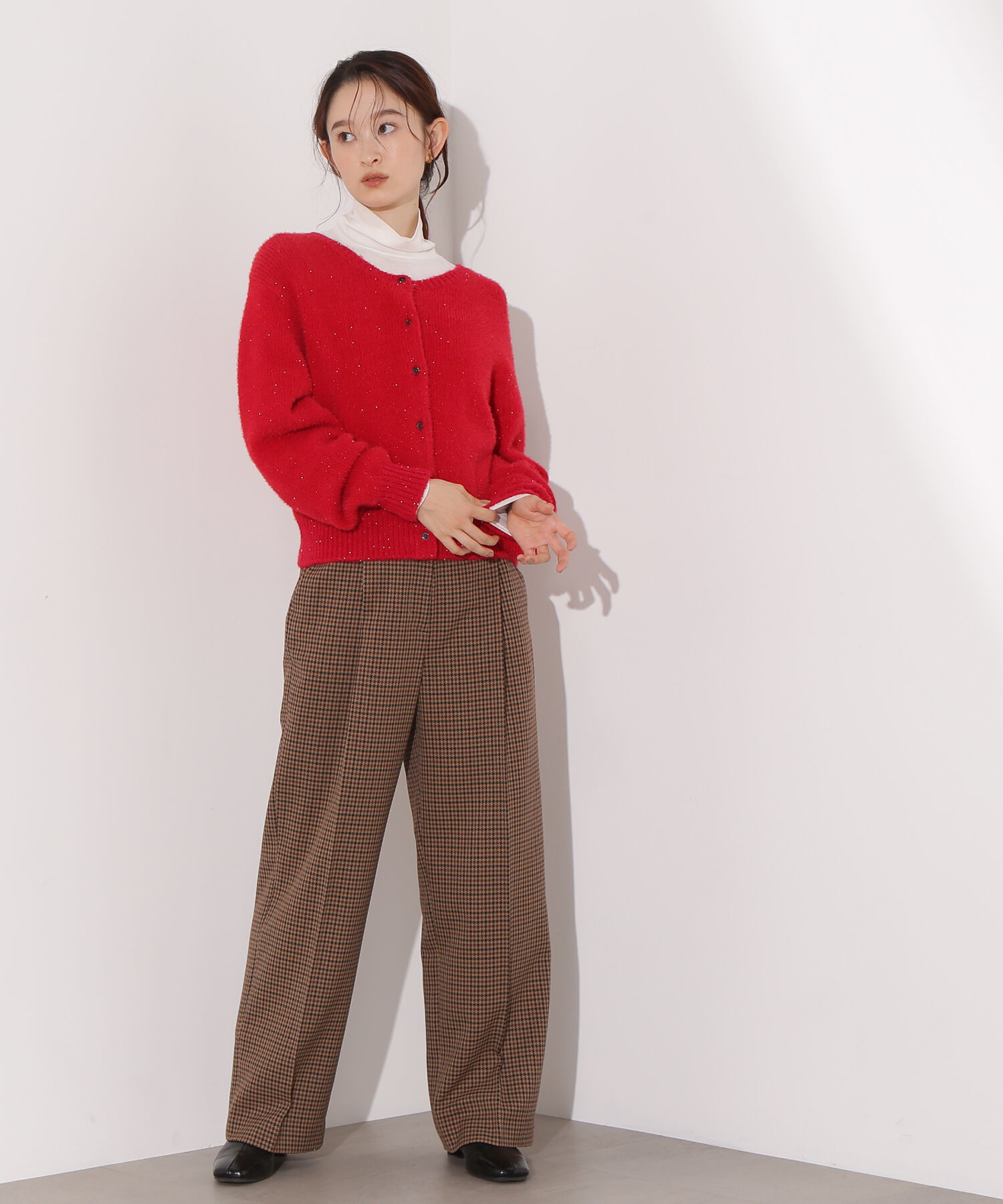  「ビーズミックスヘアリーカーディガン」|ニット・セーター|