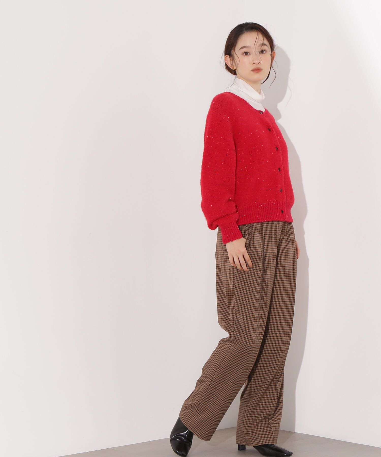  「ビーズミックスヘアリーカーディガン」|ニット・セーター|