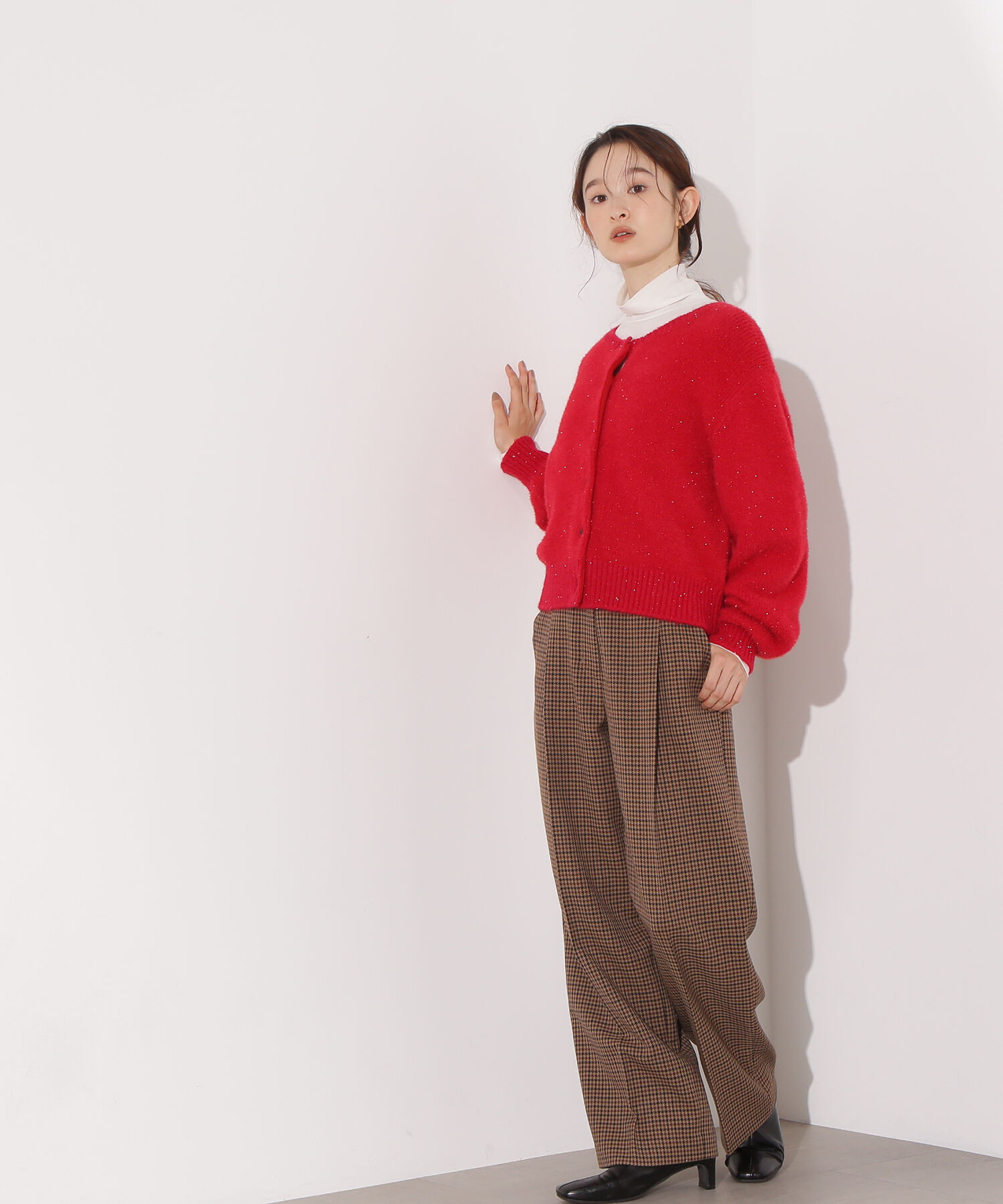  「ビーズミックスヘアリーカーディガン」|ニット・セーター|