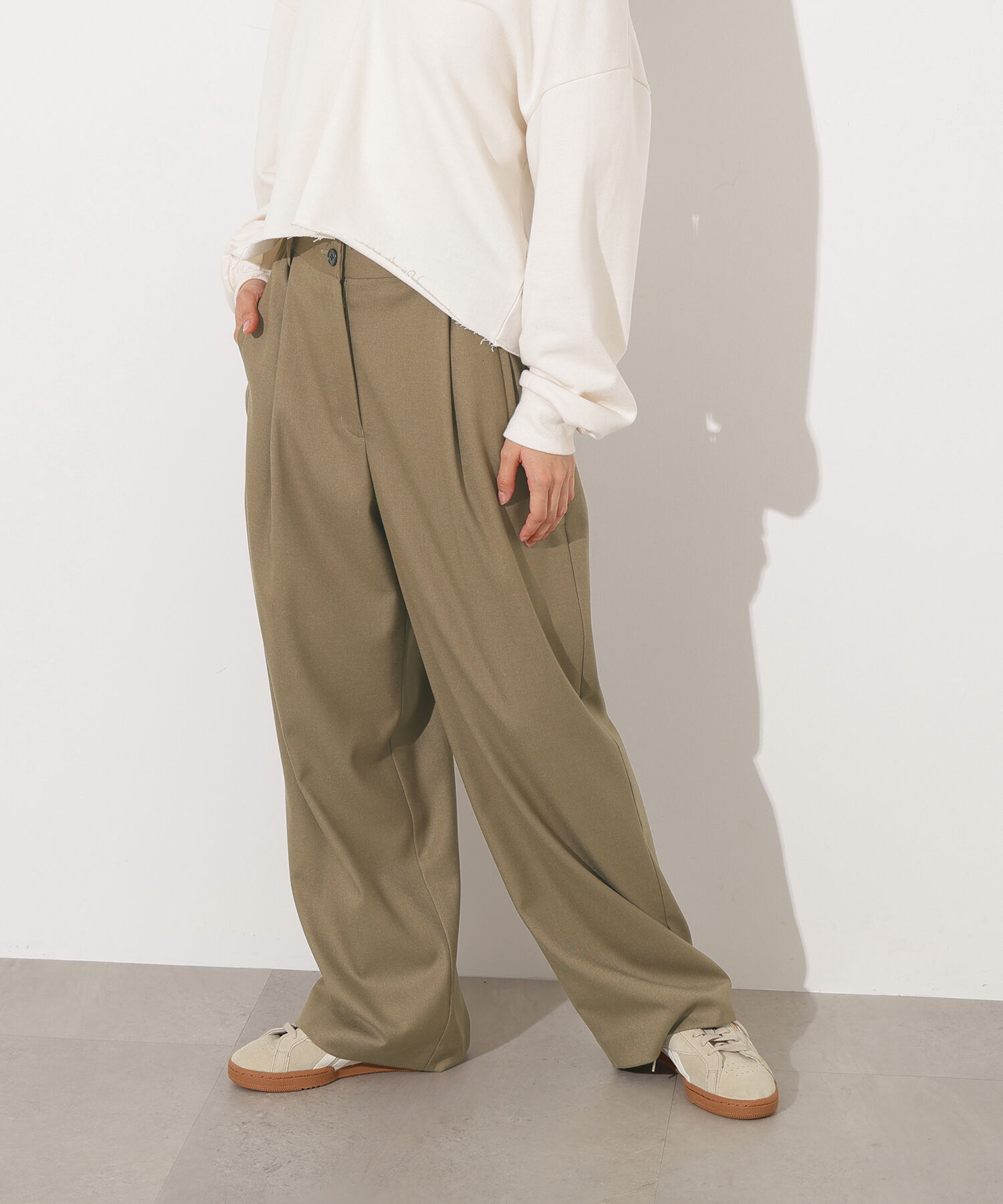  「リラックスタックワイドパンツ」|その他|