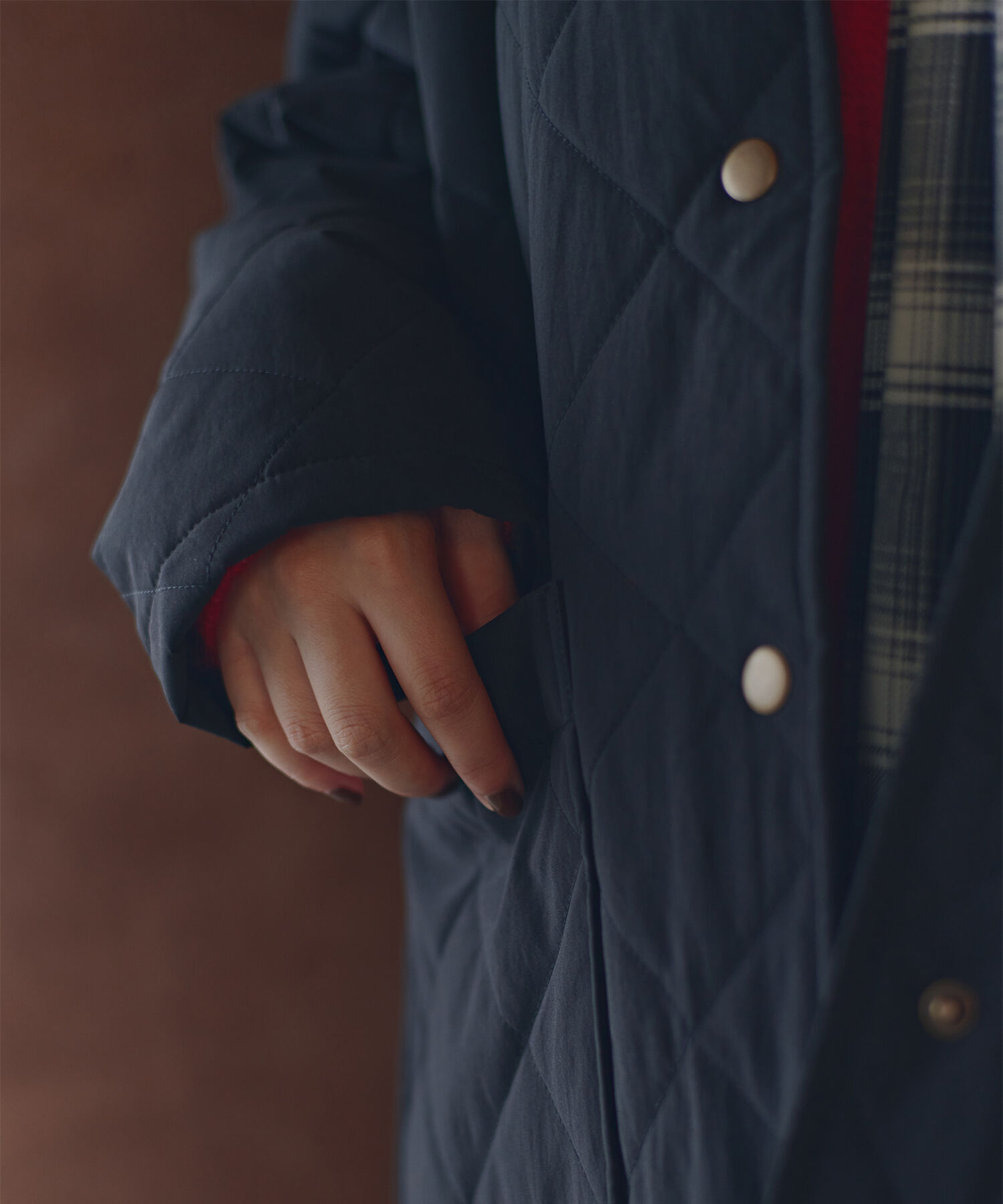  「バイカラーキルティングブルゾン」|ブルゾン・スタジャン|