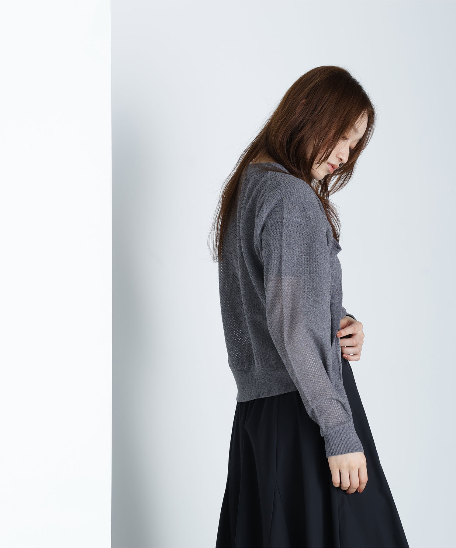  「ベロアタッチアンサンブル」|ニット・セーター|