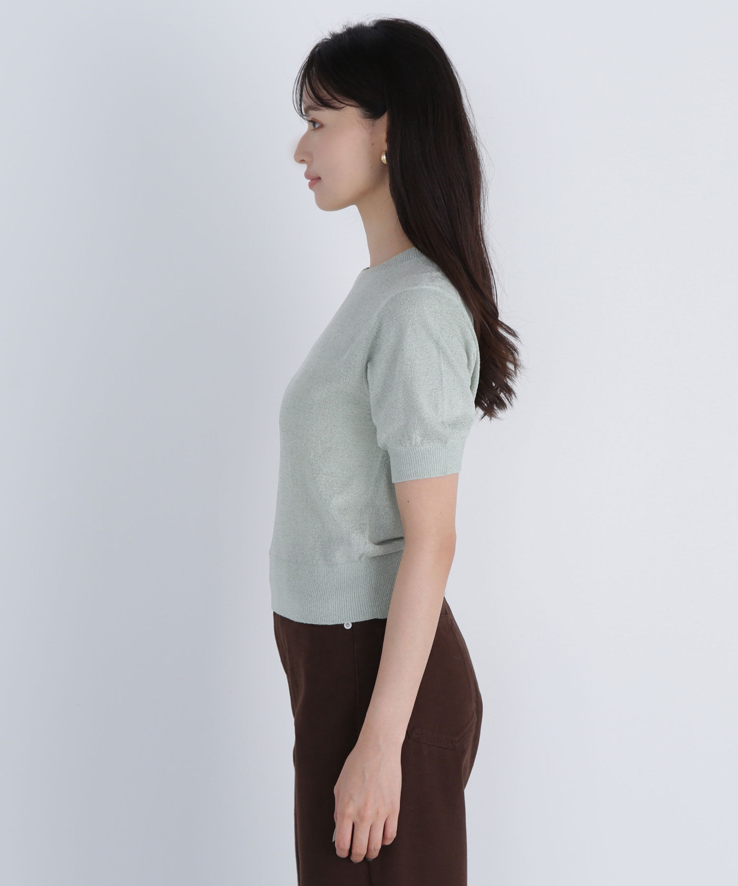  「ベロアタッチアンサンブル」|ニット・セーター|