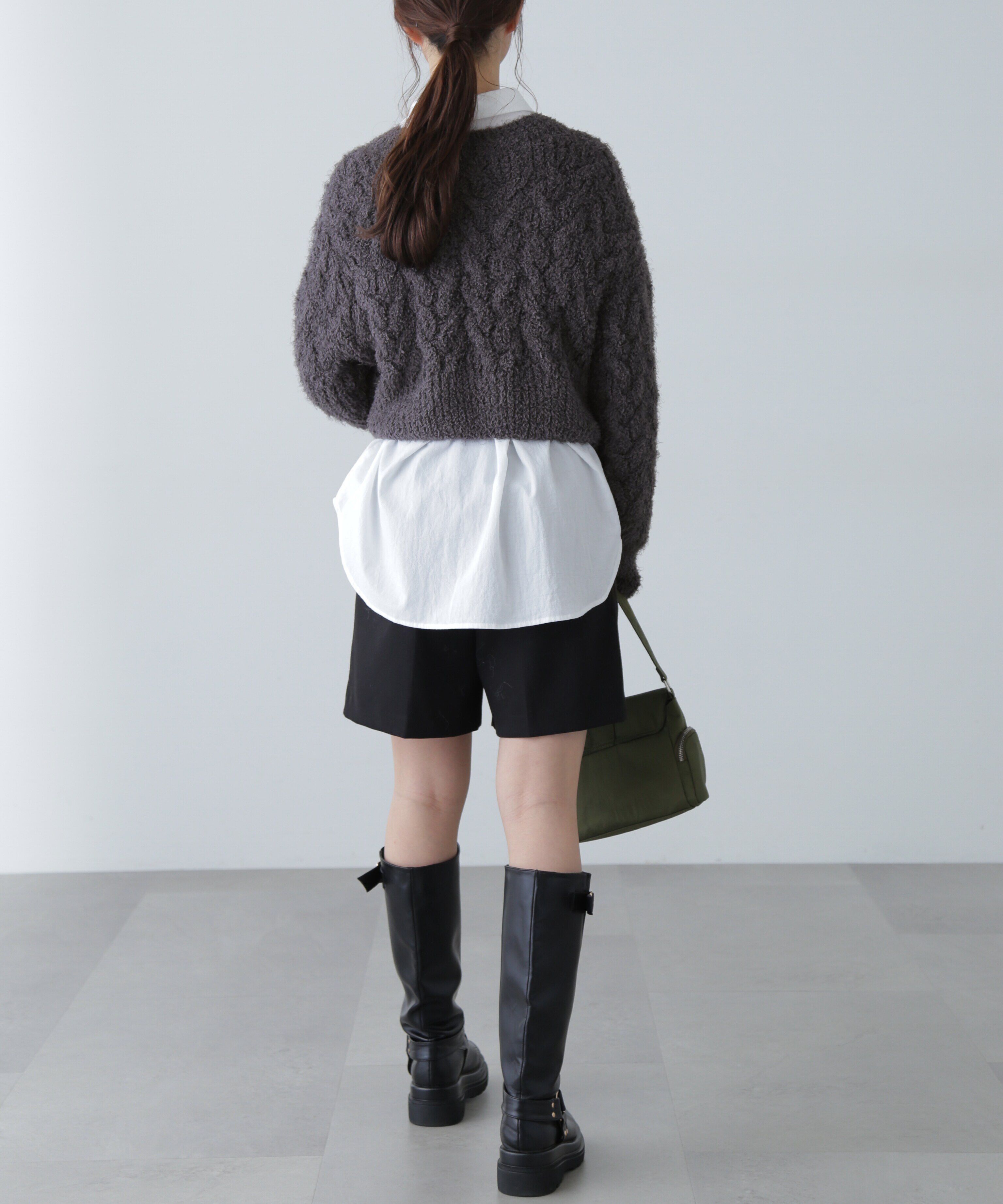  「シャギーケーブルニット」|ニット・セーター|