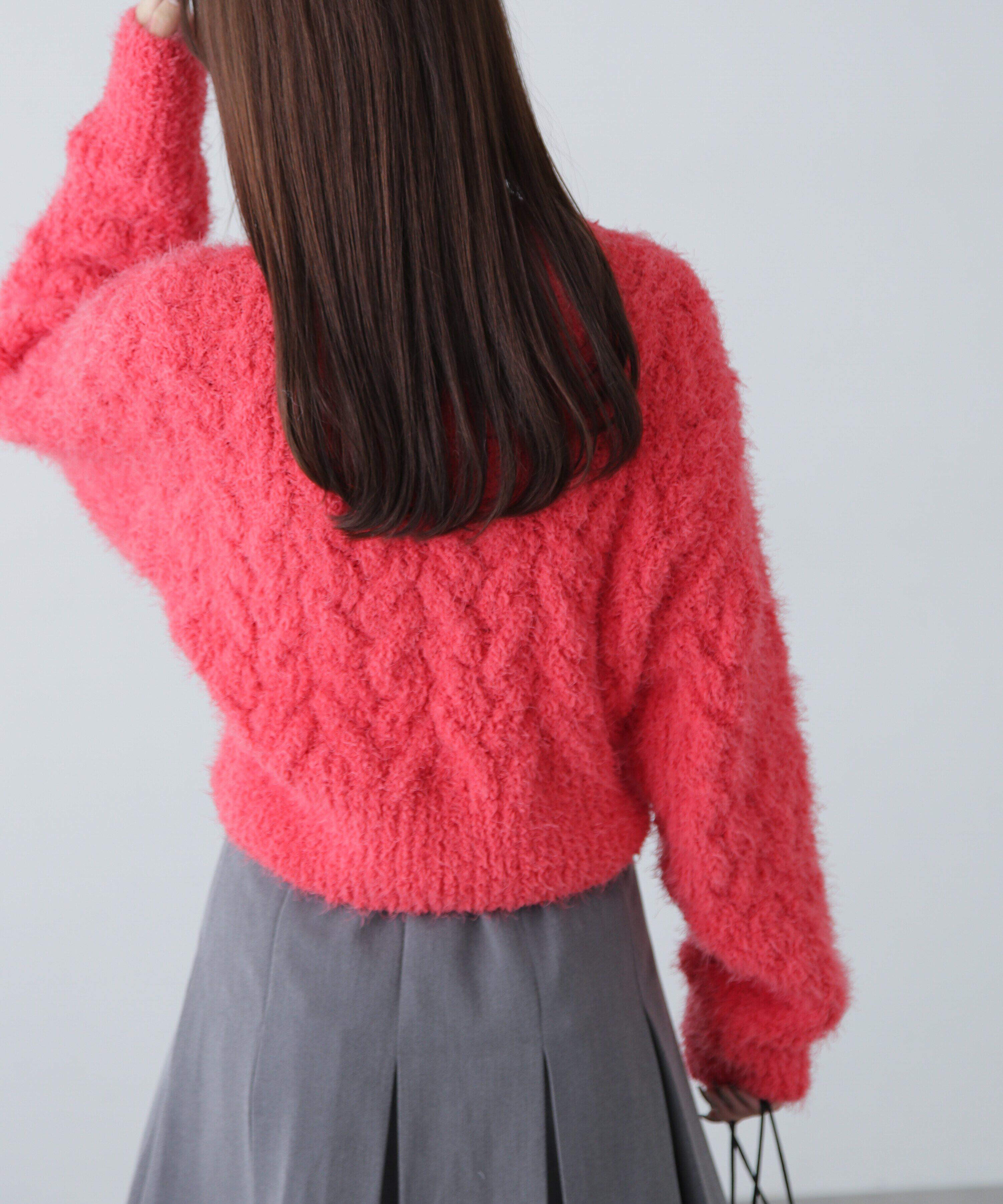  「シャギーケーブルニット」|ニット・セーター|