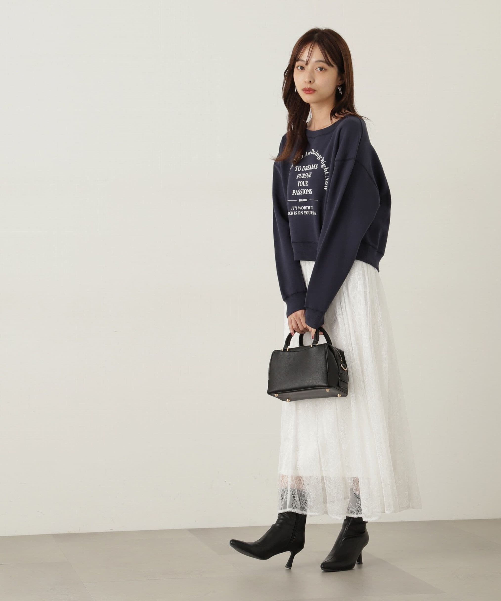 PROPORTION BODY DRESSING「ギャザーレーススカート　24AW」|スカート|