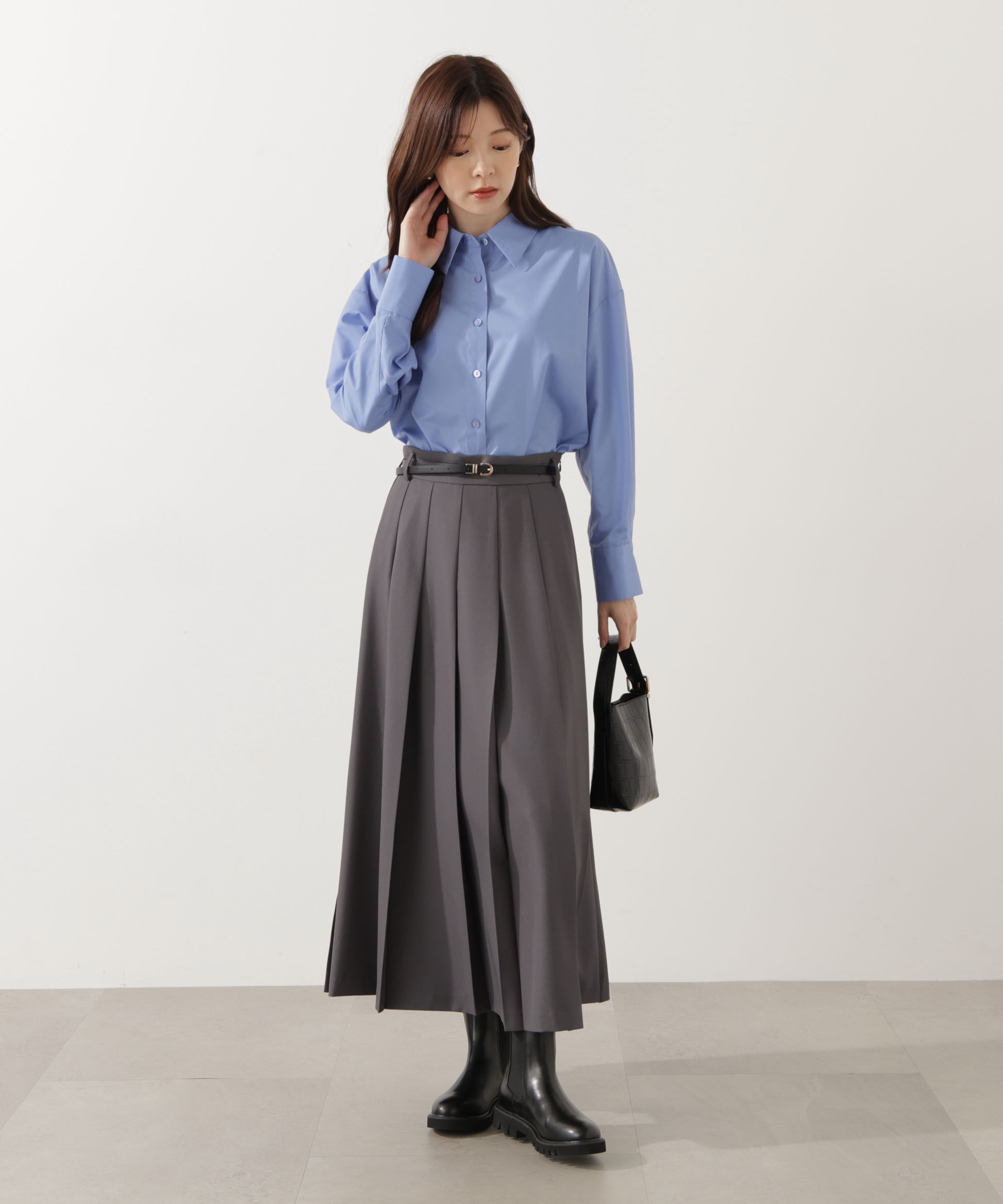 PROPORTION BODY DRESSING「プリーテッドスカート 25AW」|スカート|