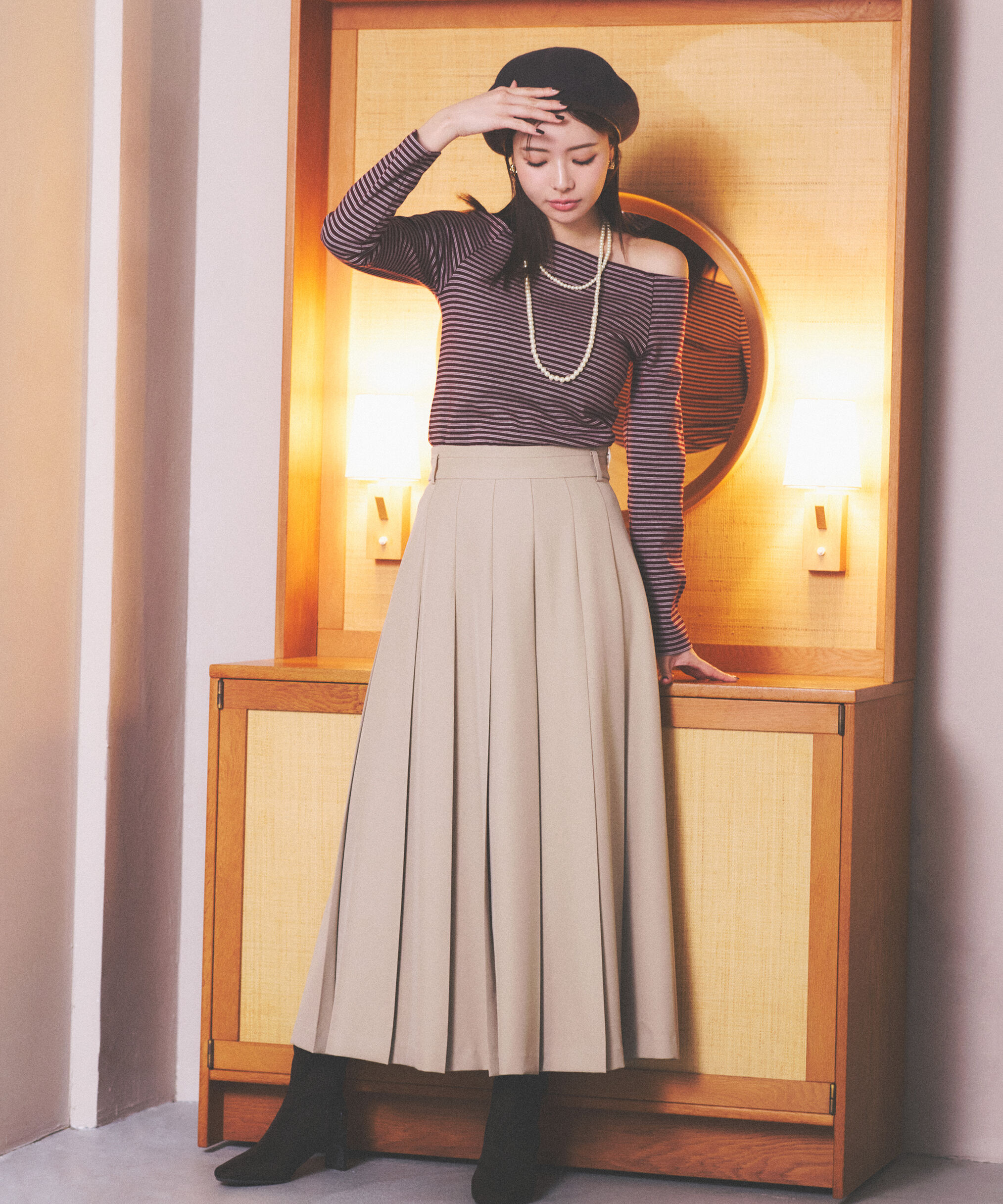 PROPORTION BODY DRESSING「プリーテッドスカート 25AW」|スカート|