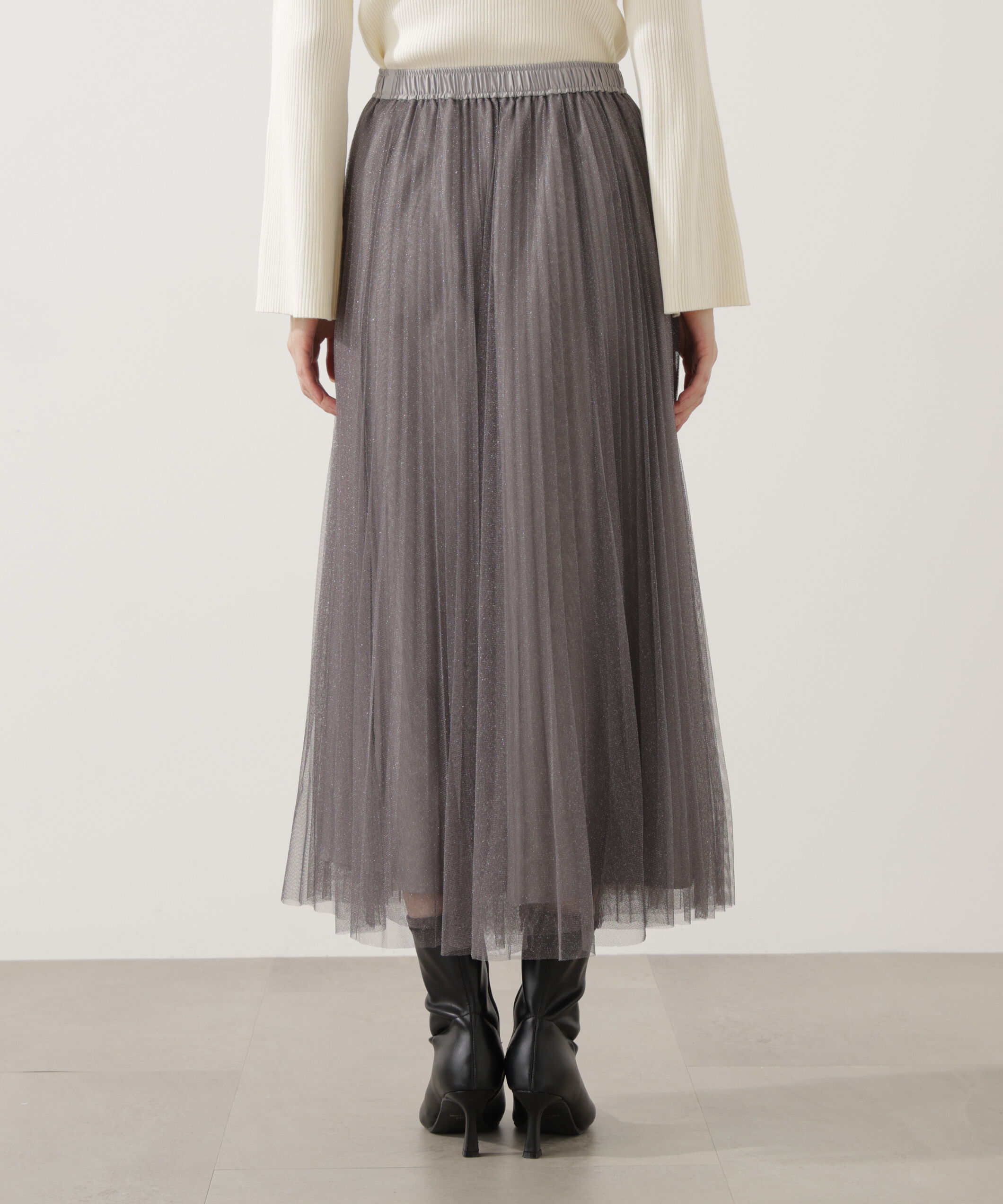 PROPORTION BODY DRESSING「《EDIT COLOGNE》ラメプリーツスカート 25AW」|スカート|