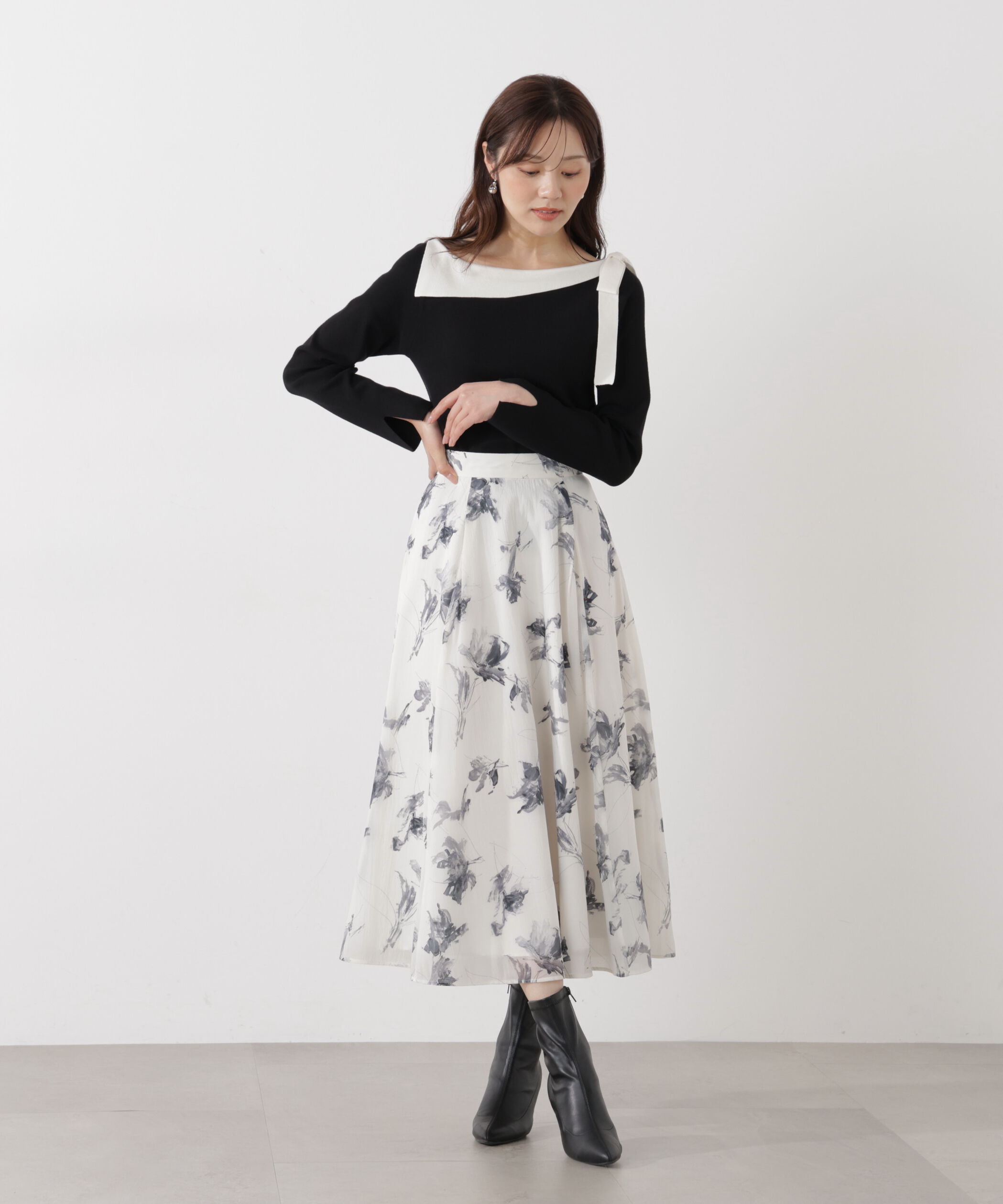 PROPORTION BODY DRESSING「フラワープリントスカート」|スカート|
