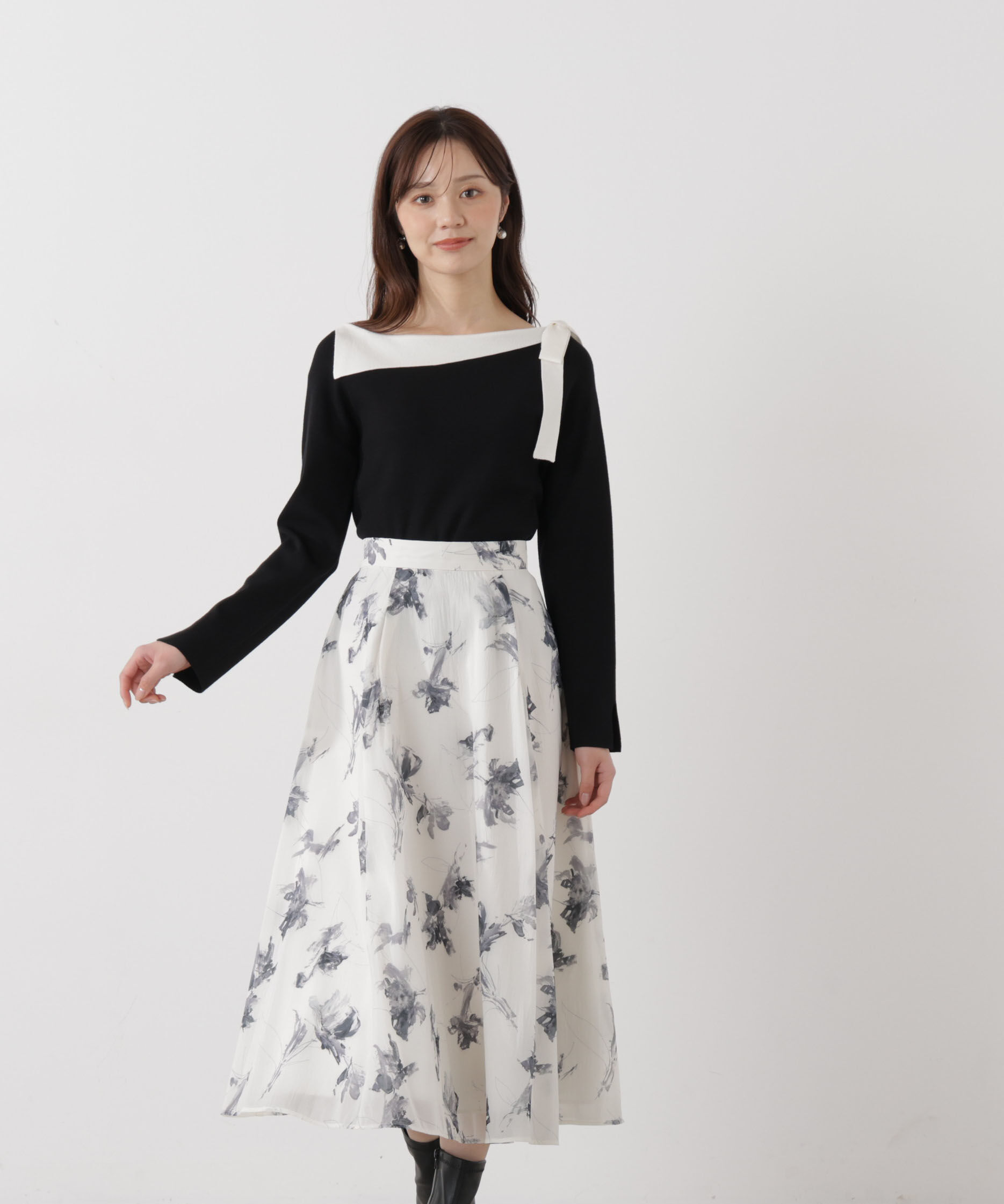 PROPORTION BODY DRESSING「フラワープリントスカート」|スカート|