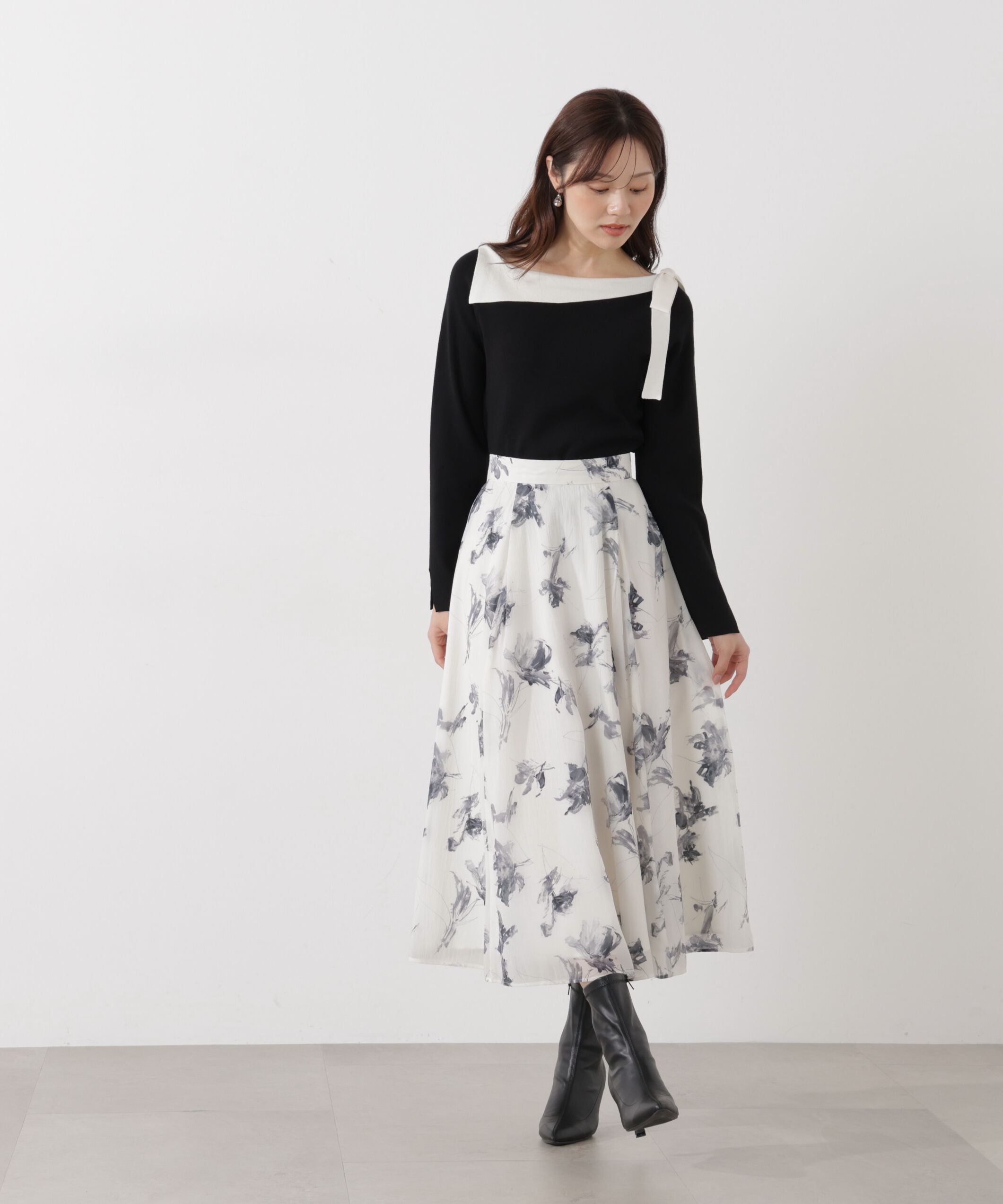 PROPORTION BODY DRESSING「フラワープリントスカート」|スカート|