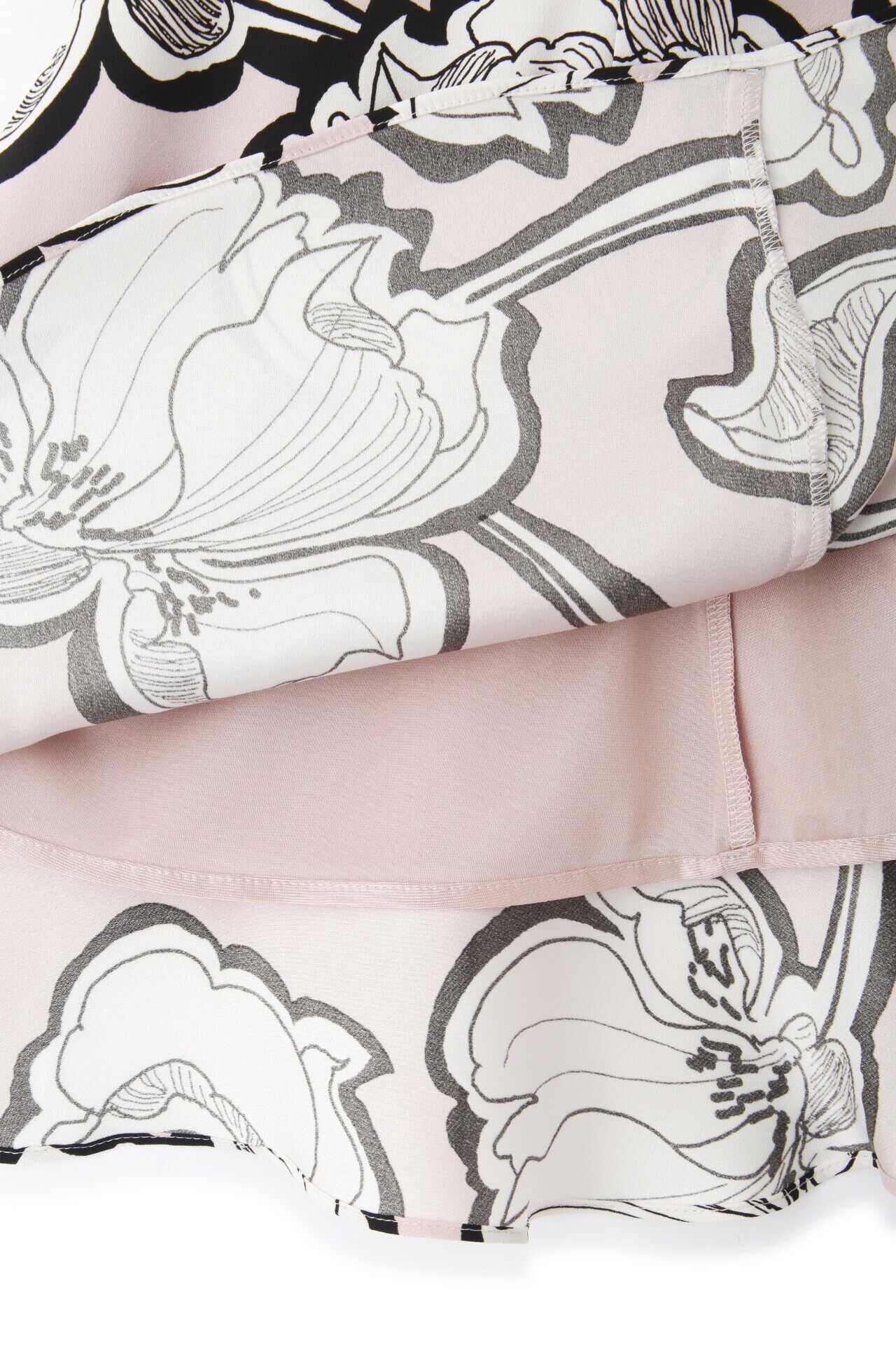  「◆アブストラクトリーフプリントスカート」|スカート|