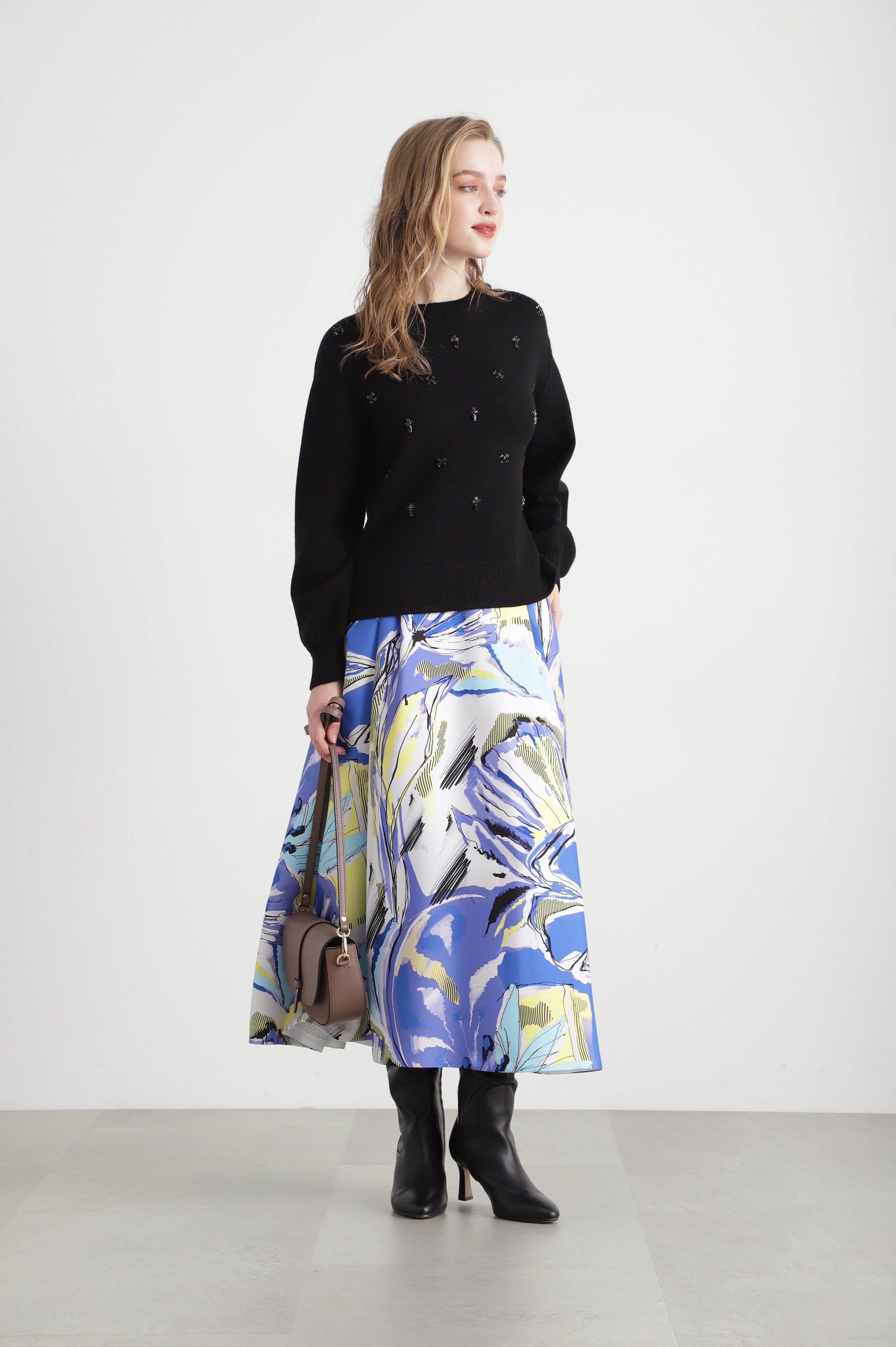  「◆ビジューニットプルオーバー」|ニット・セーター|