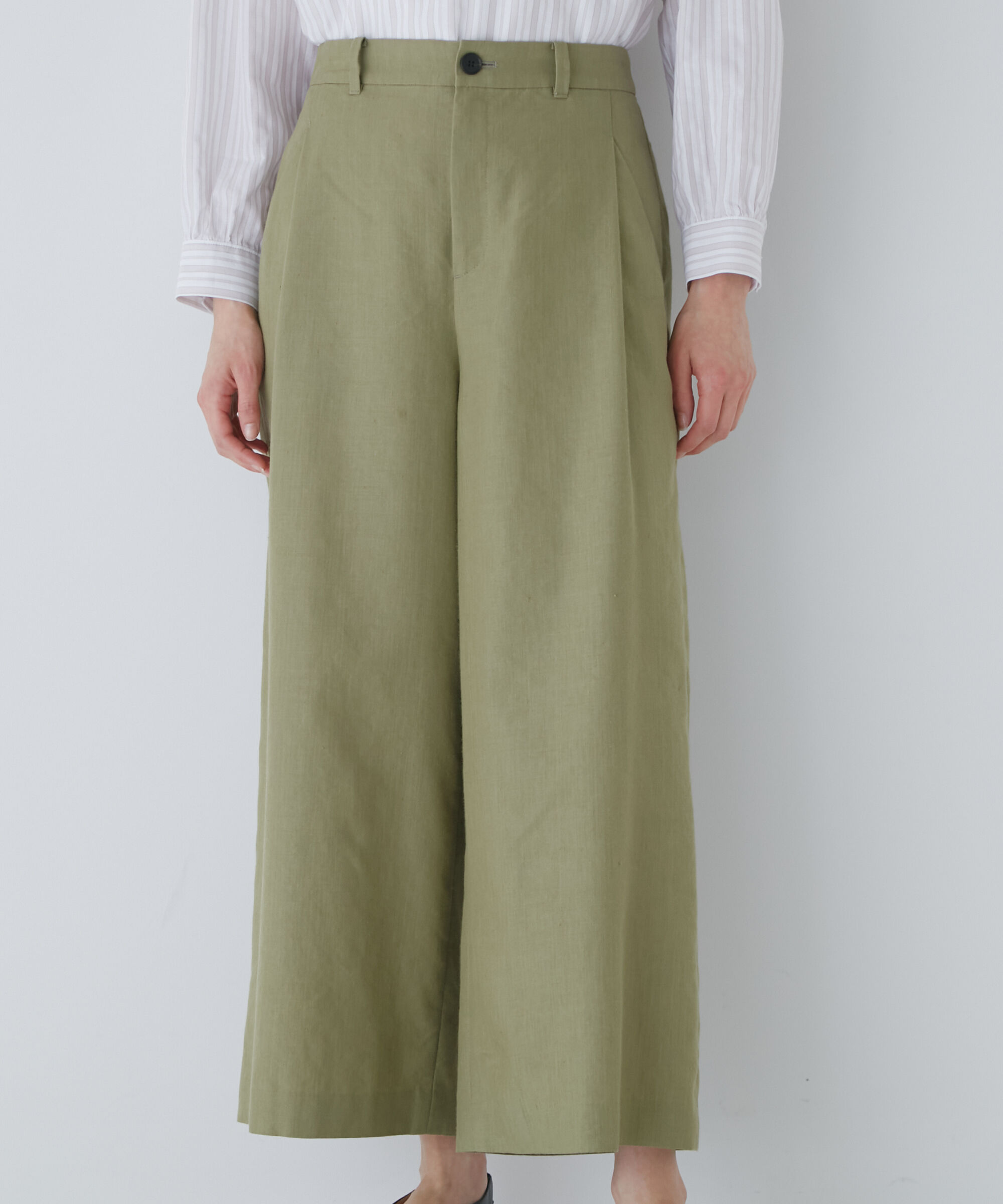  「◆ＰＥレーヨンリネンセミワイドパンツ」|その他|