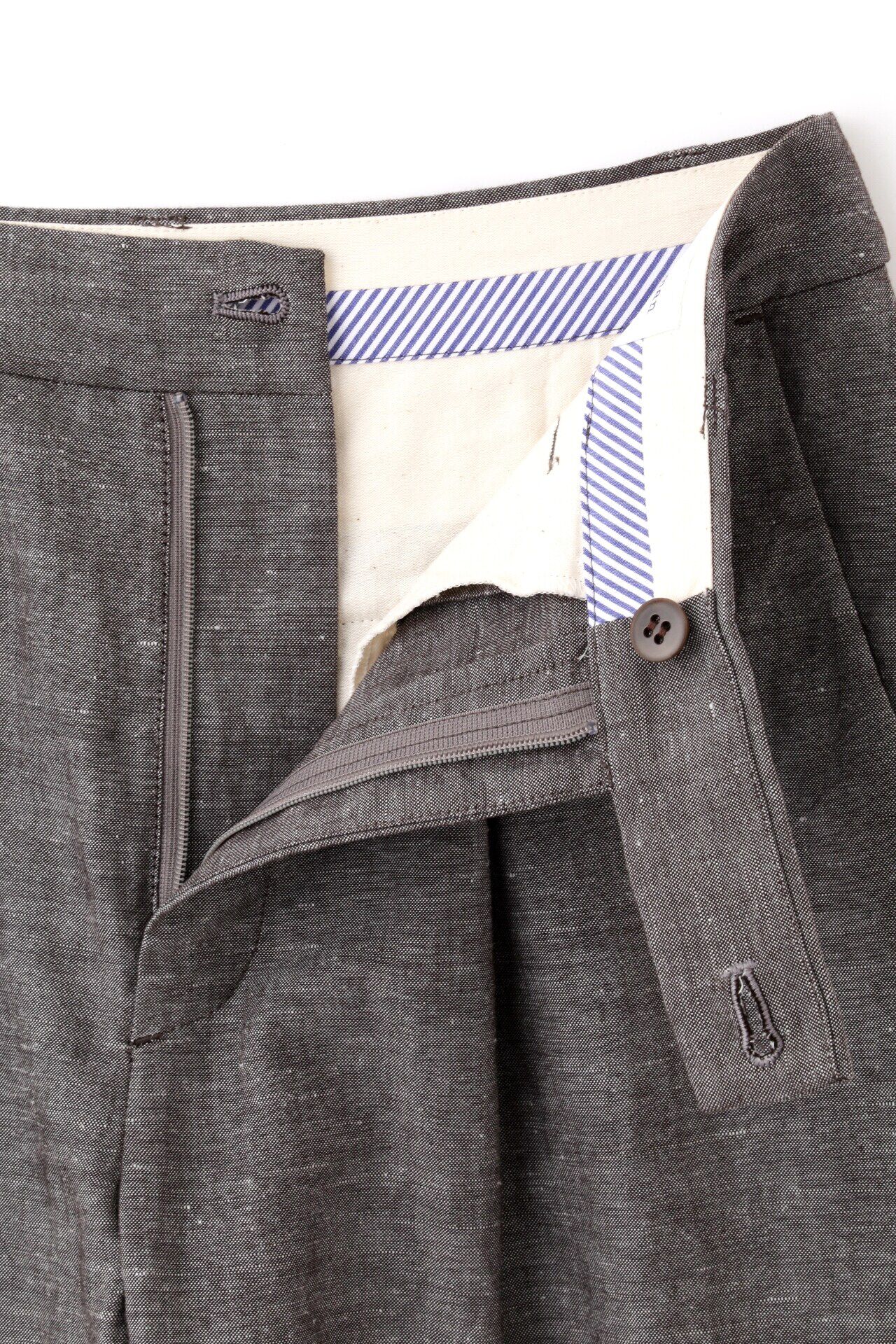  「◆綿麻シャンブレーセミワイドパンツ」|その他|