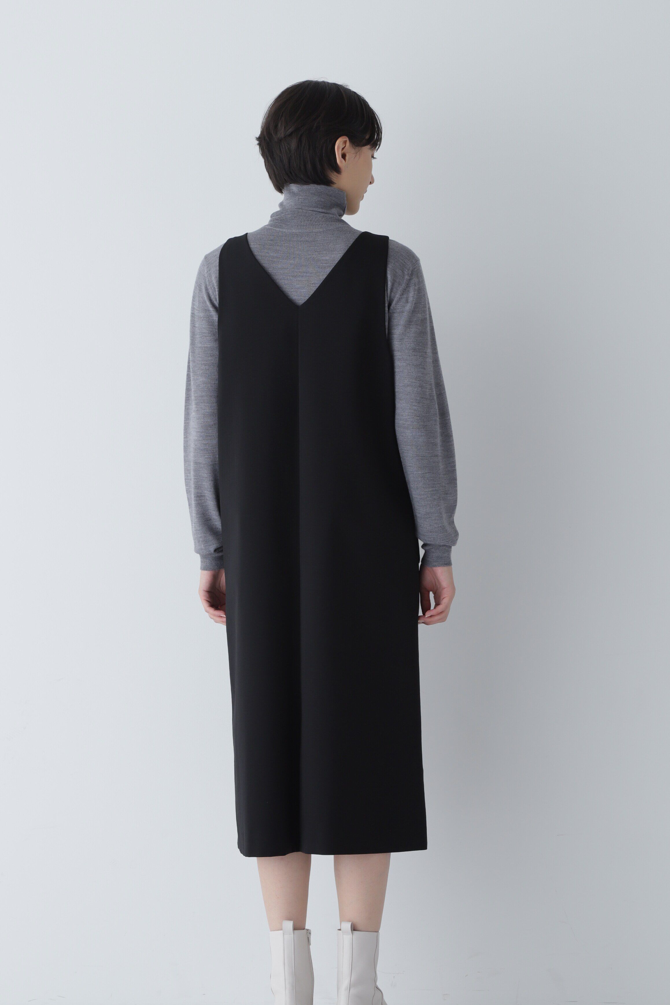  「ストレッチポンチジャンパースカート」|ワンピース|