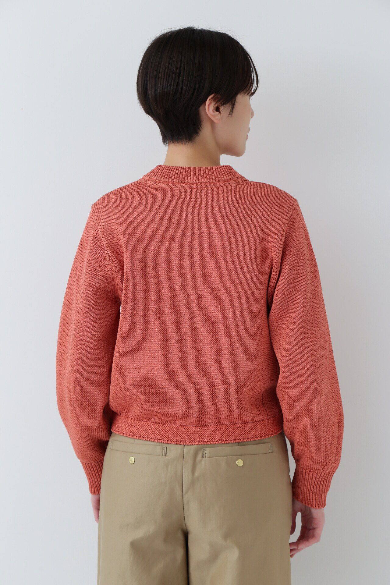  「◆ギマコットンジップアップカーディガン」|ニット・セーター|