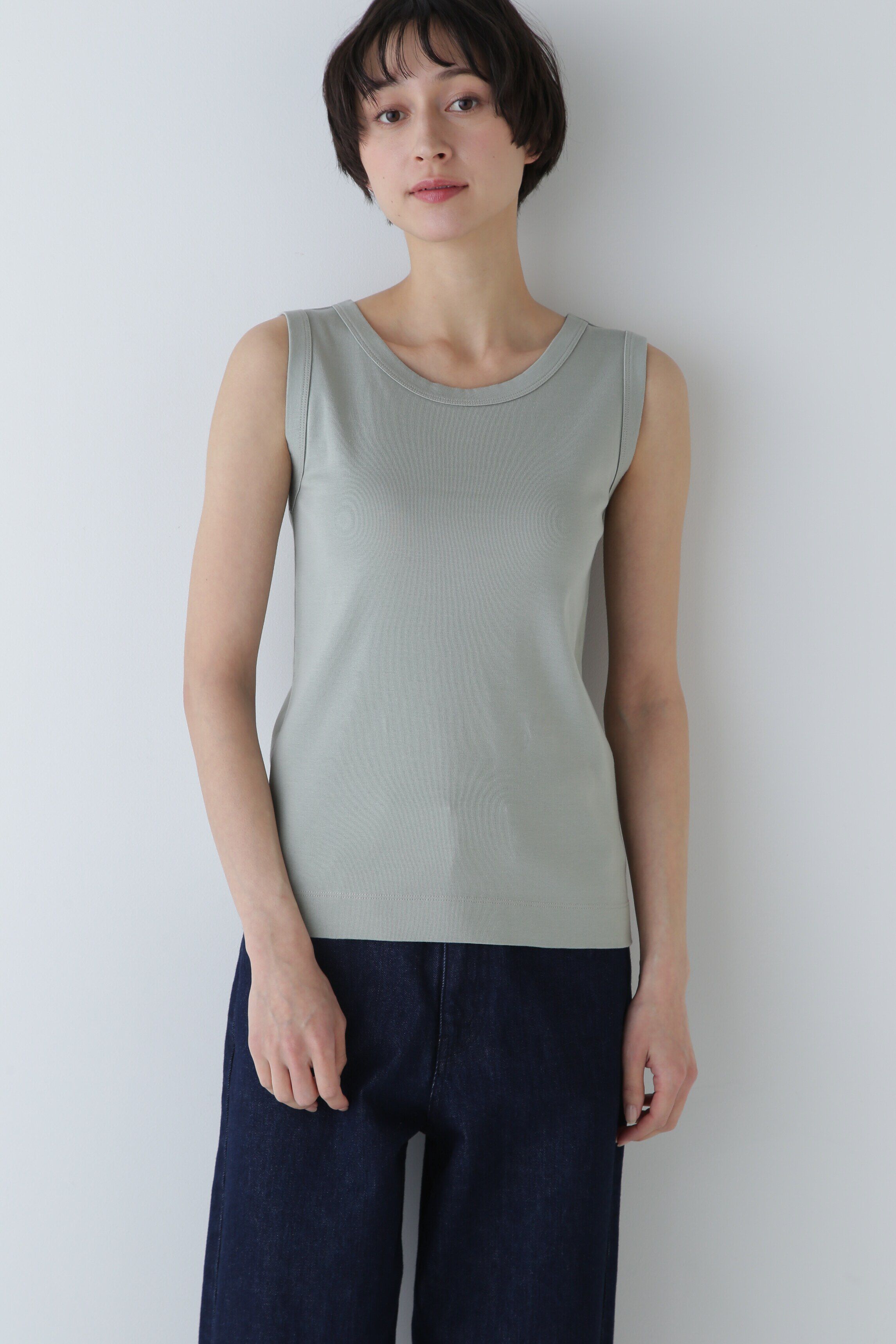  「◆オーガニックコットンタンクトップ」|Tシャツ・カットソー|セージグリー