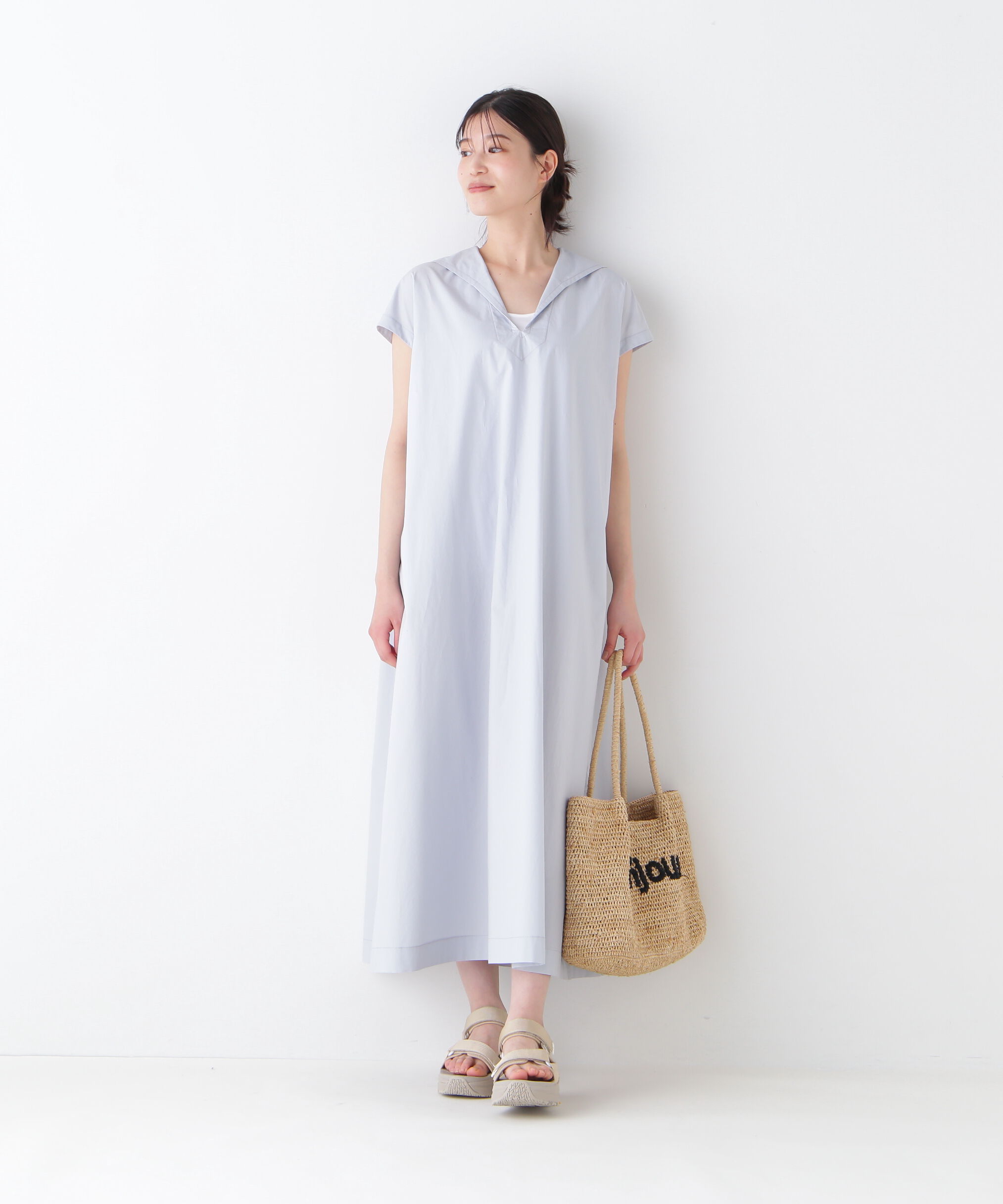  「◆タイプライター天日干しワッシャーワンピース」|ワンピース|