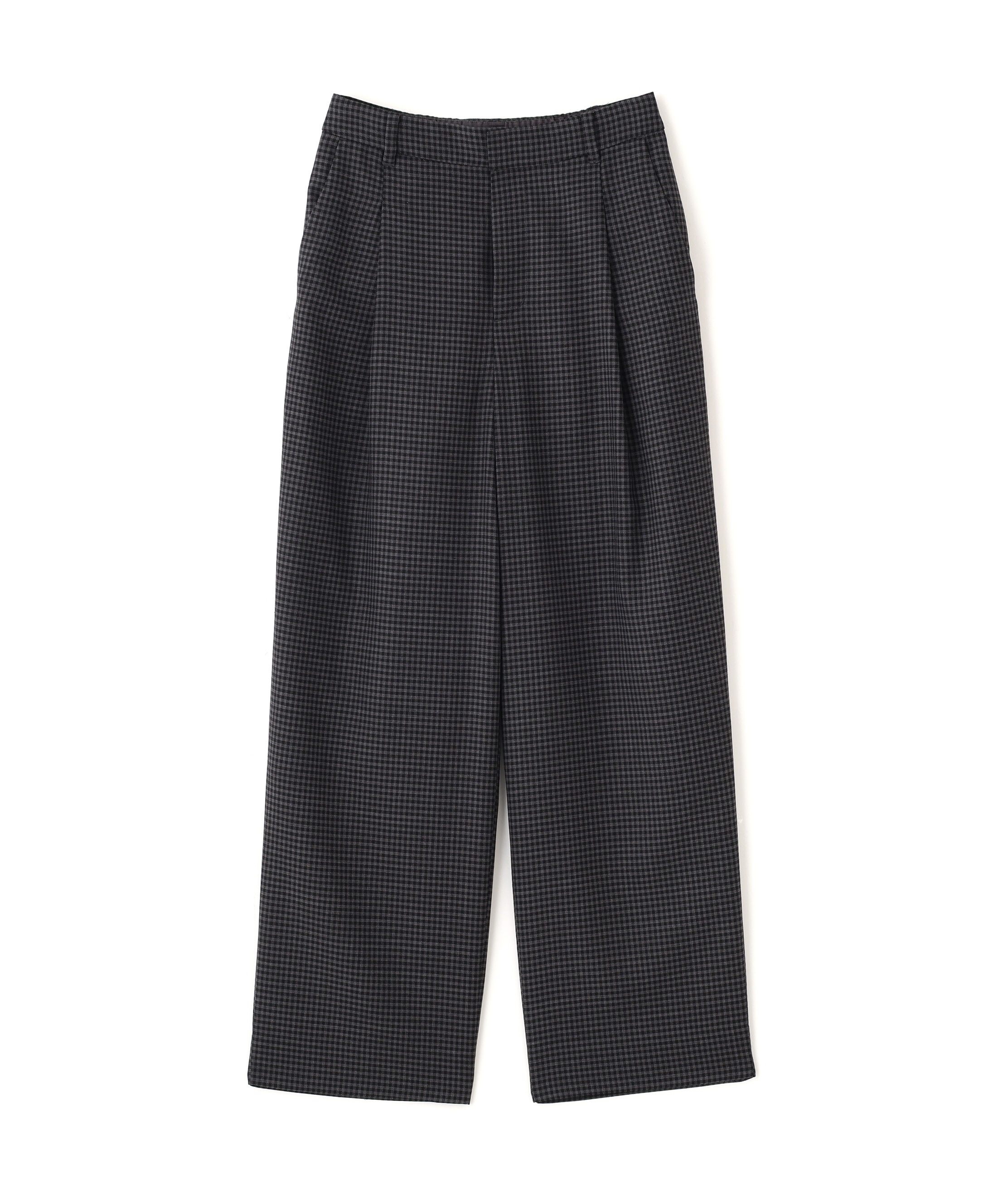  「◆先染めチェックタックセミワイドパンツ」|その他|