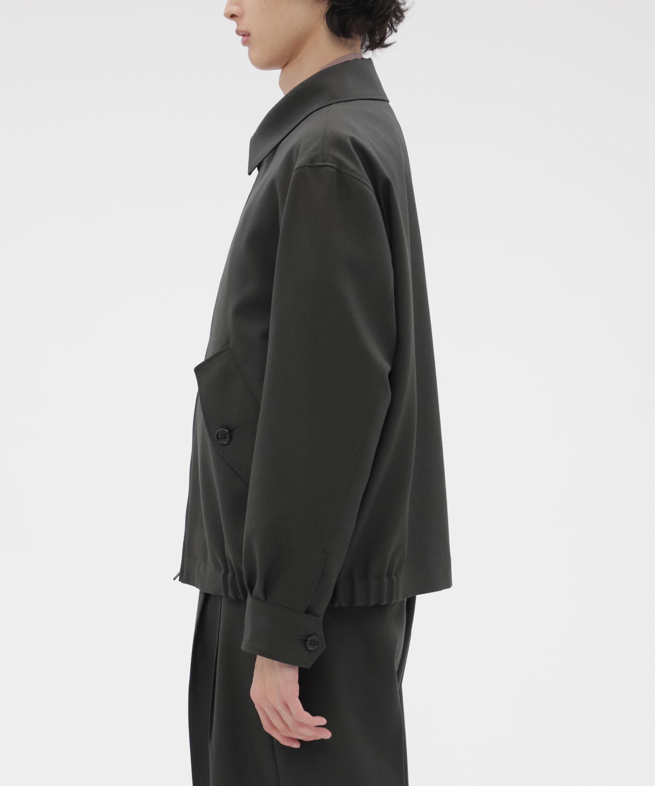 MARGARET HOWELL「DOUBLE TWISTED WOOL BLOUSON」|ブルゾン・スタジャン|