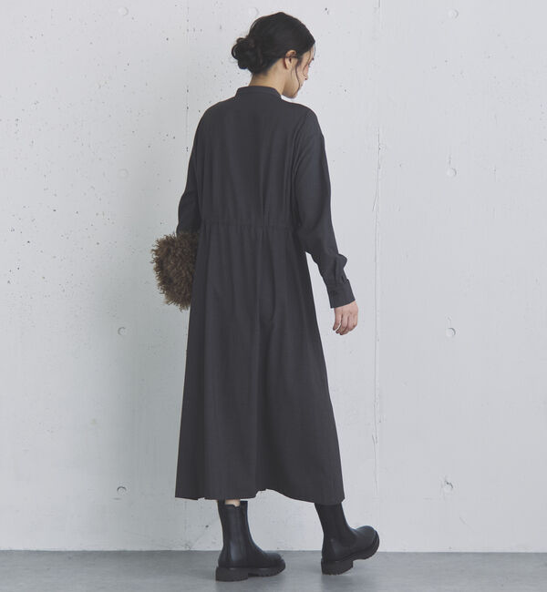 Doux archives「Ｖネックドロストギャザーワンピース」|ワンピース|