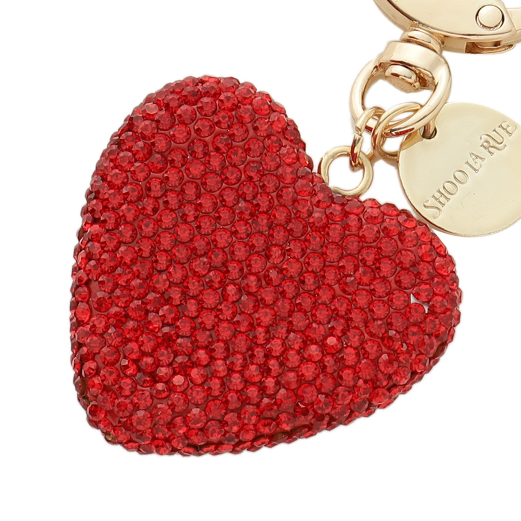 SHOO･LA･RUE「キラキラハートチャーム」|キーケース|