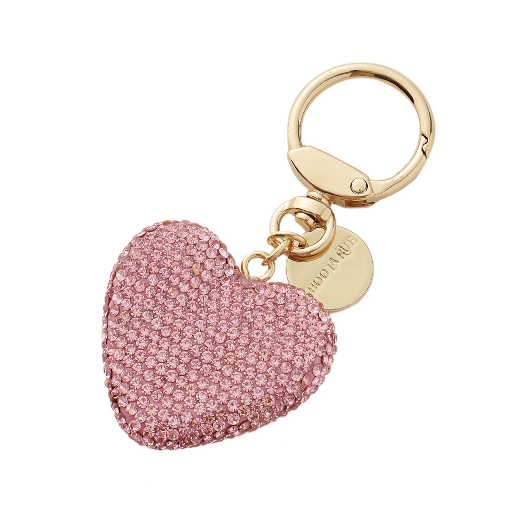 SHOO･LA･RUE「キラキラハートチャーム」|キーケース|ピンク(072)