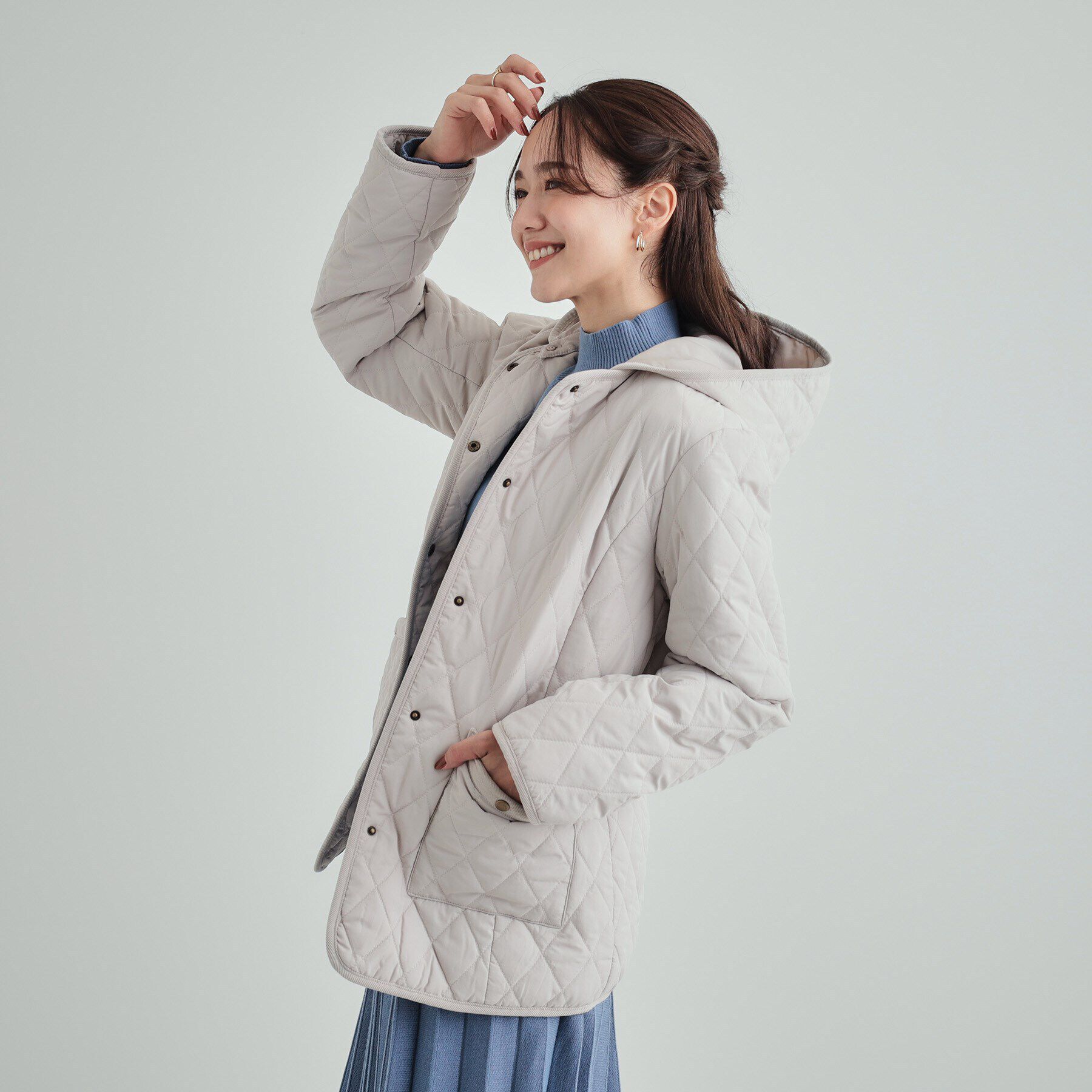 SHOO･LA･RUE「【高レビュー/フード取り外し可】大人カジュアルなキルトジャケット」|その他|