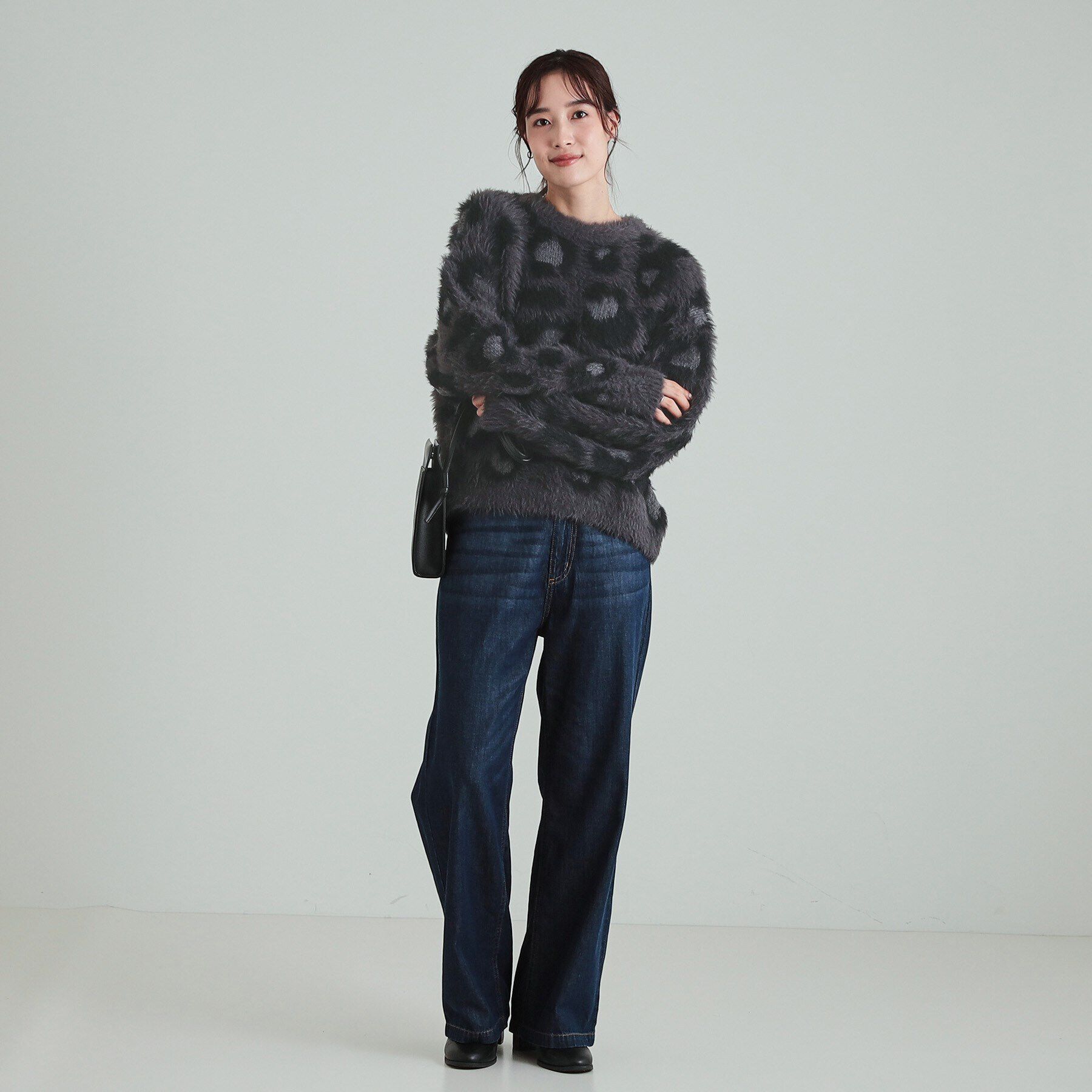 SHOO･LA･RUE「ふわふわレオパード柄フェザーニット」|ニット・セーター|