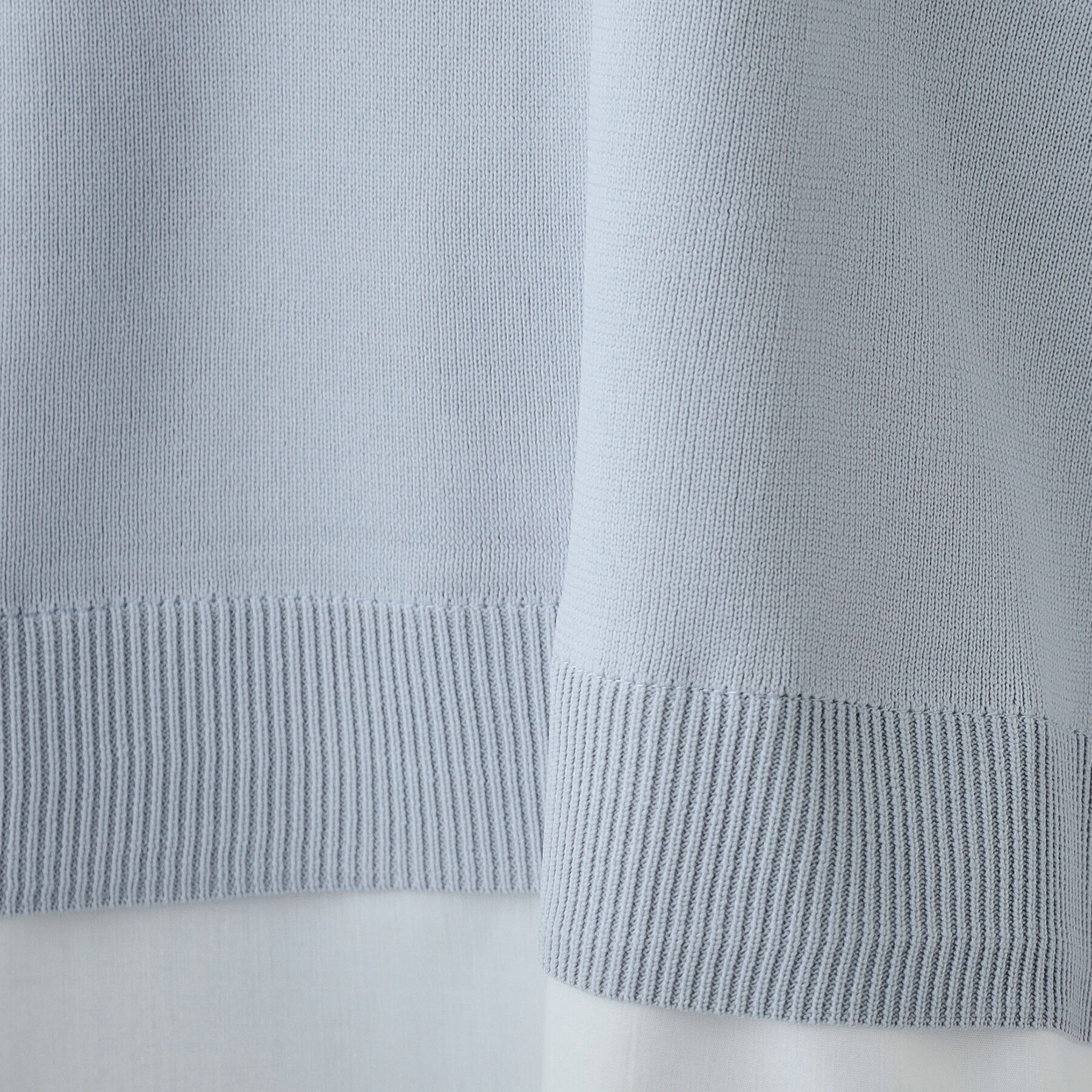 SHOO･LA･RUE「【洗える】一枚で簡単こなれ見え スポンディッシュ 裾レイヤード風ニット」|ニット・セーター|