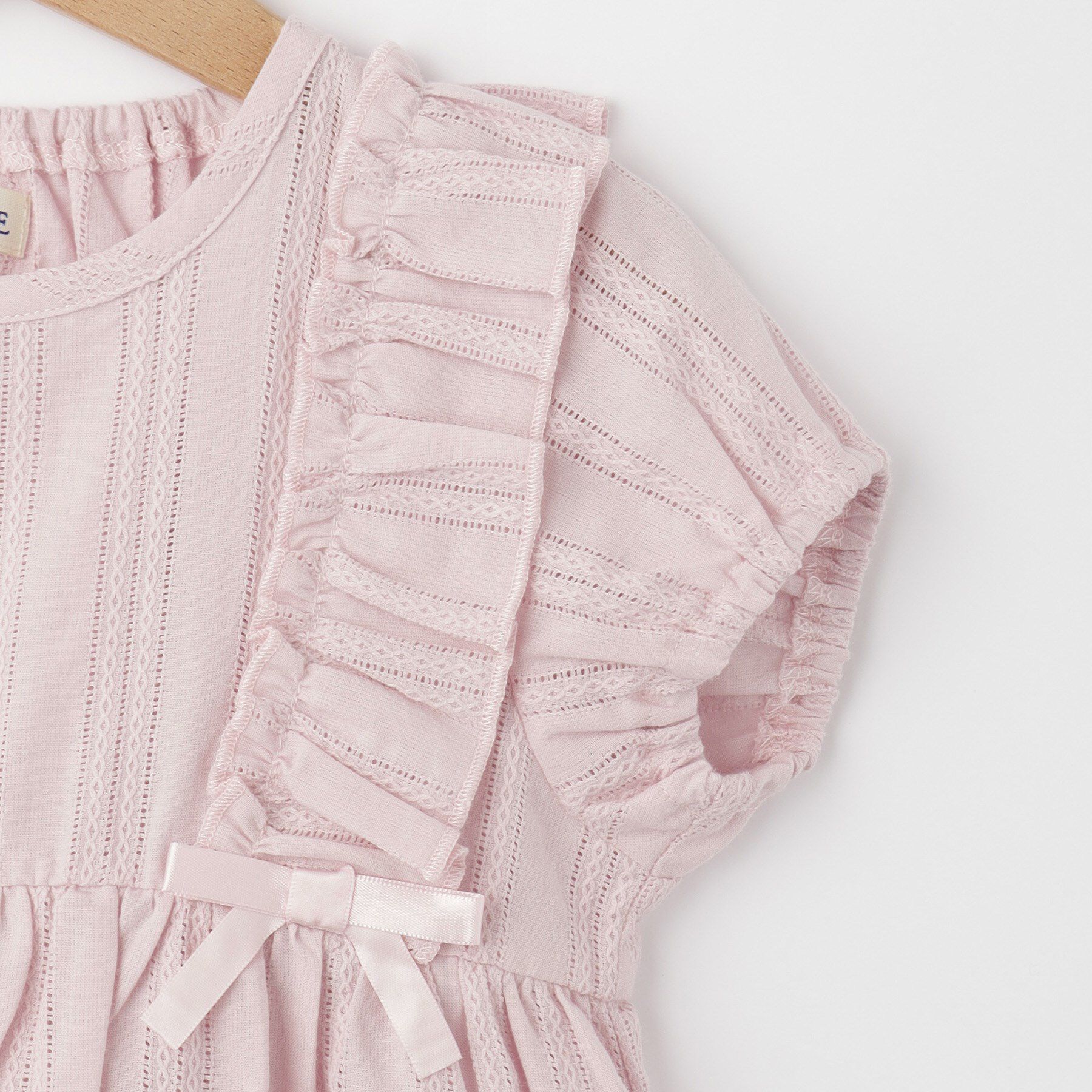 SHOO･LA･RUE「【100-120cm】コットンフリルブラウス」|シャツ・ブラウス|