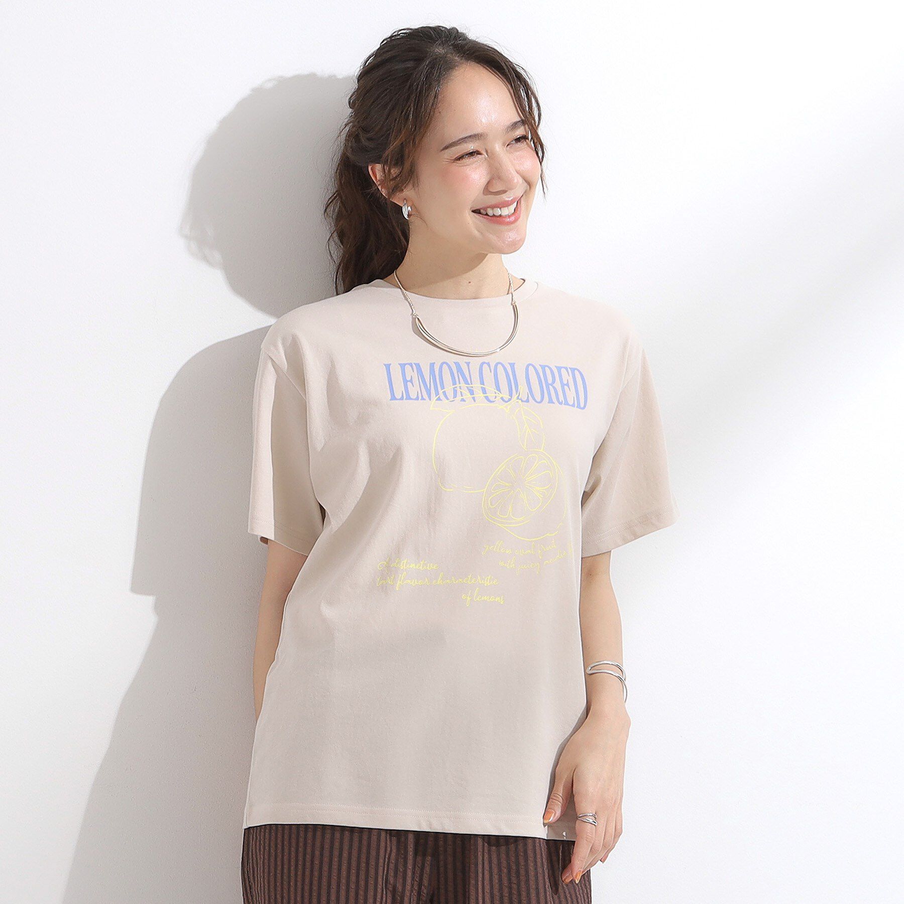 SHOO･LA･RUE「【洗える/S-LL/ひんやり/UV】選べる6柄 プリントTシャツ」|Tシャツ・カットソー|