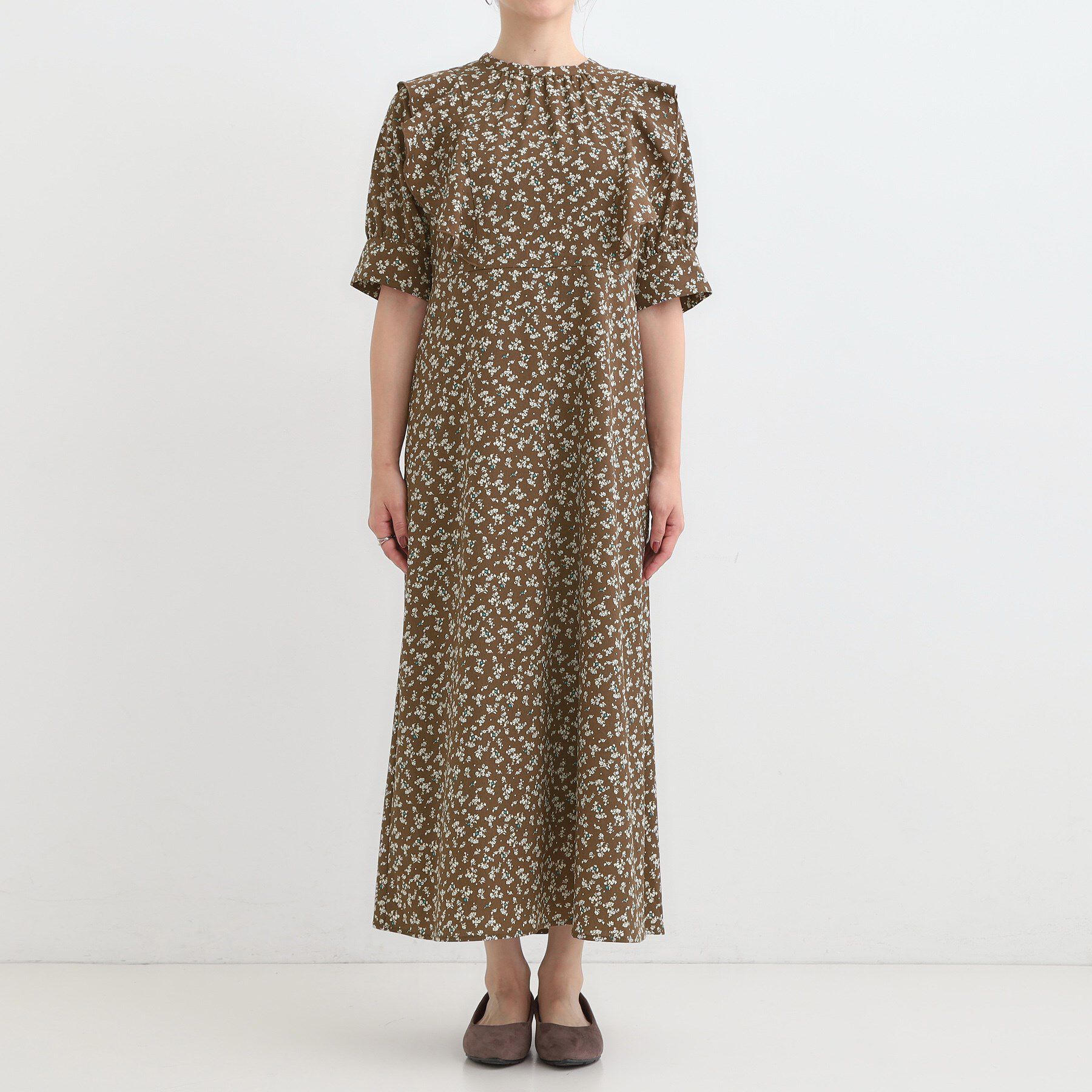 SHOO･LA･RUE「【S-LL】クラシカルな 花柄ワンピース」|ワンピース|