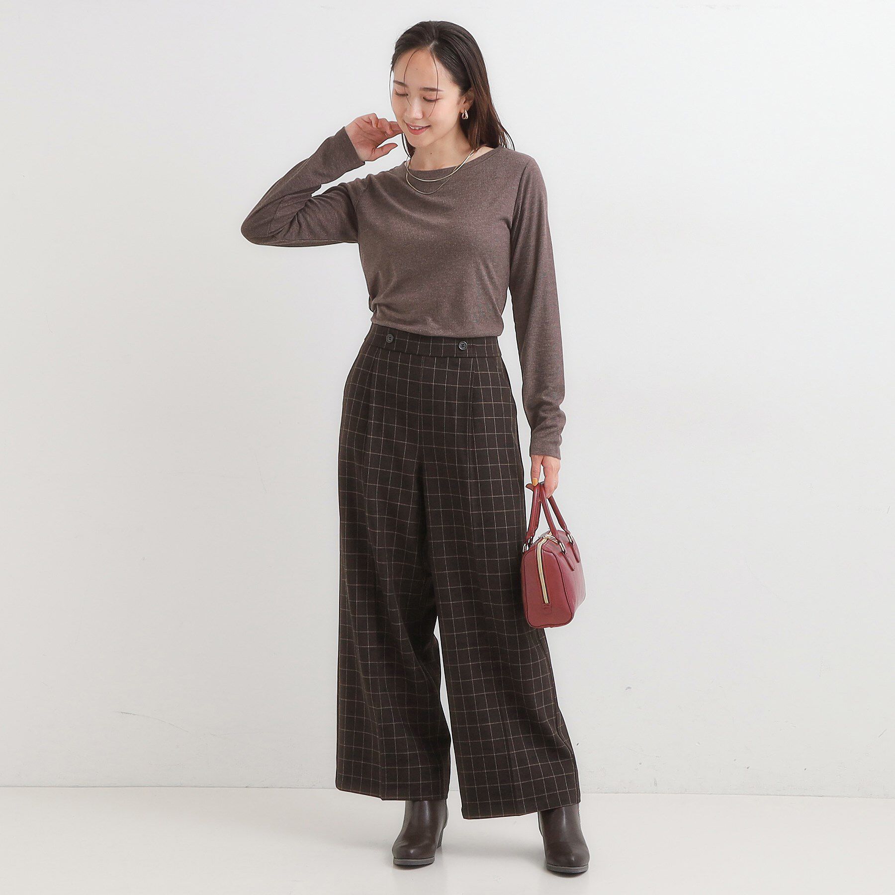 SHOO･LA･RUE「【洗濯機可/S-LL】毎日コーデに シアーテレコロンT」|Tシャツ・カットソー|