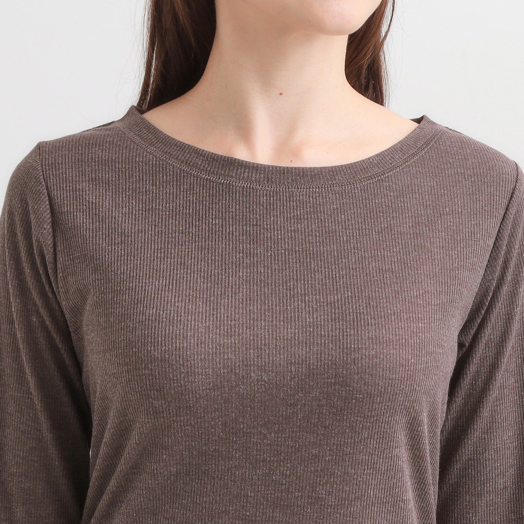 SHOO･LA･RUE「【洗濯機可/S-LL】毎日コーデに シアーテレコロンT」|Tシャツ・カットソー|