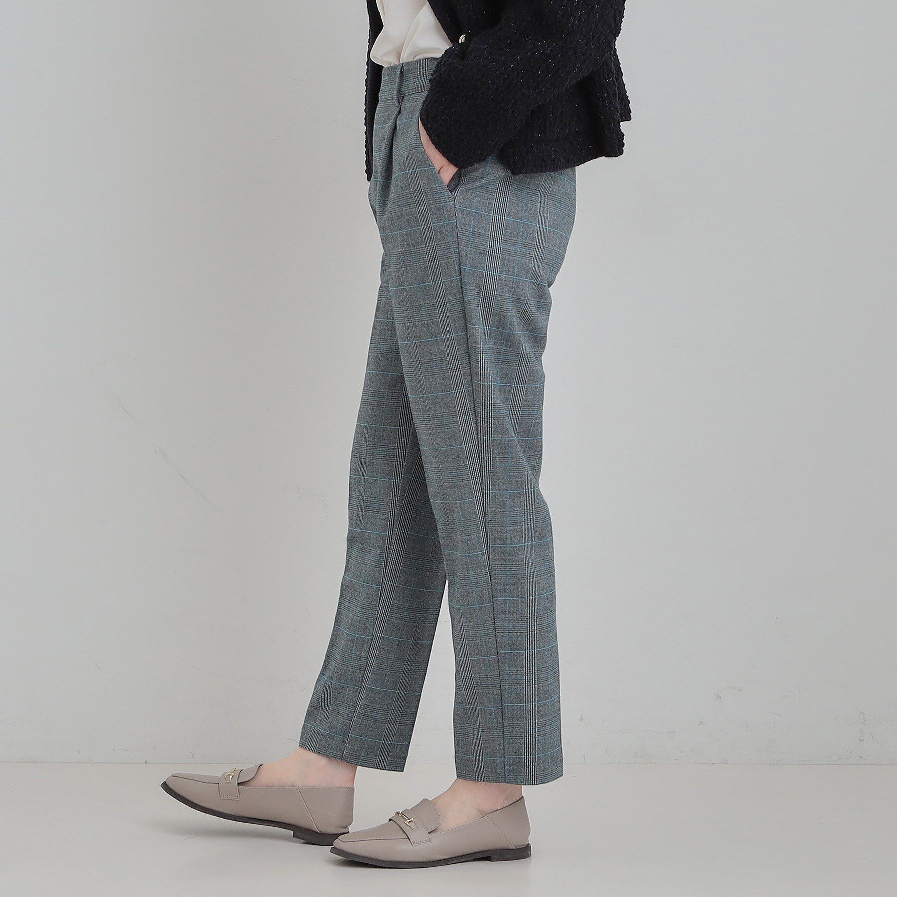 SHOO･LA･RUE「【洗濯機可/S-LL】美脚見え あったか裏起毛 テーパードパンツ」|その他|