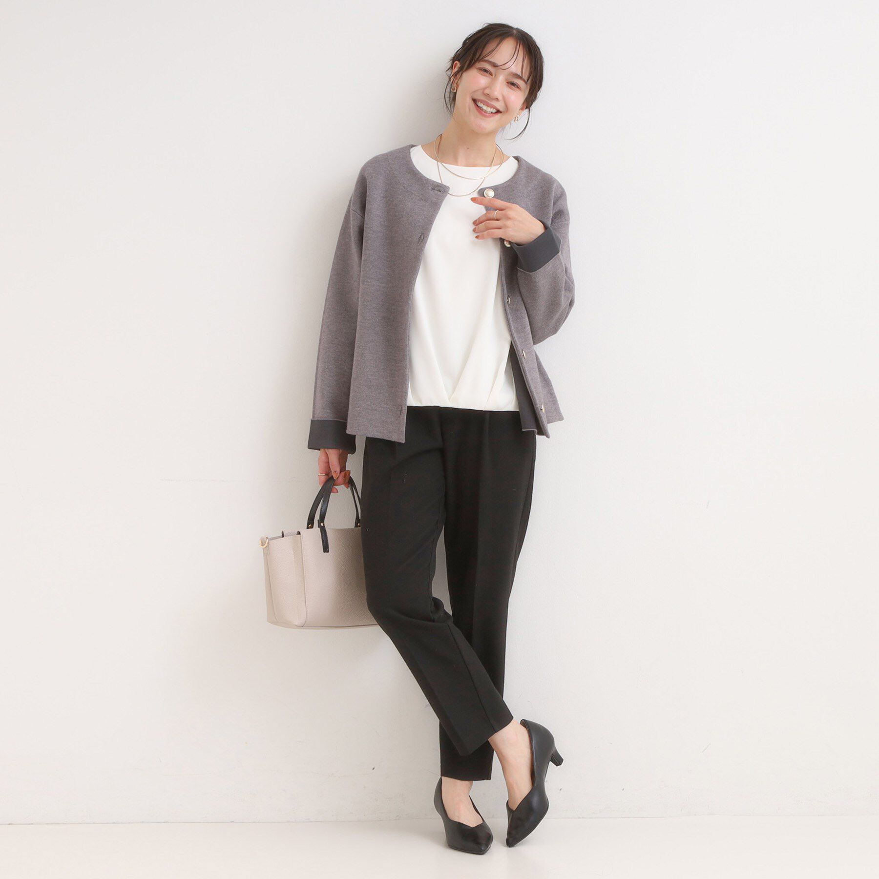 SHOO･LA･RUE「【洗濯機可/S-LL】美脚見え あったか裏起毛 テーパードパンツ」|その他|