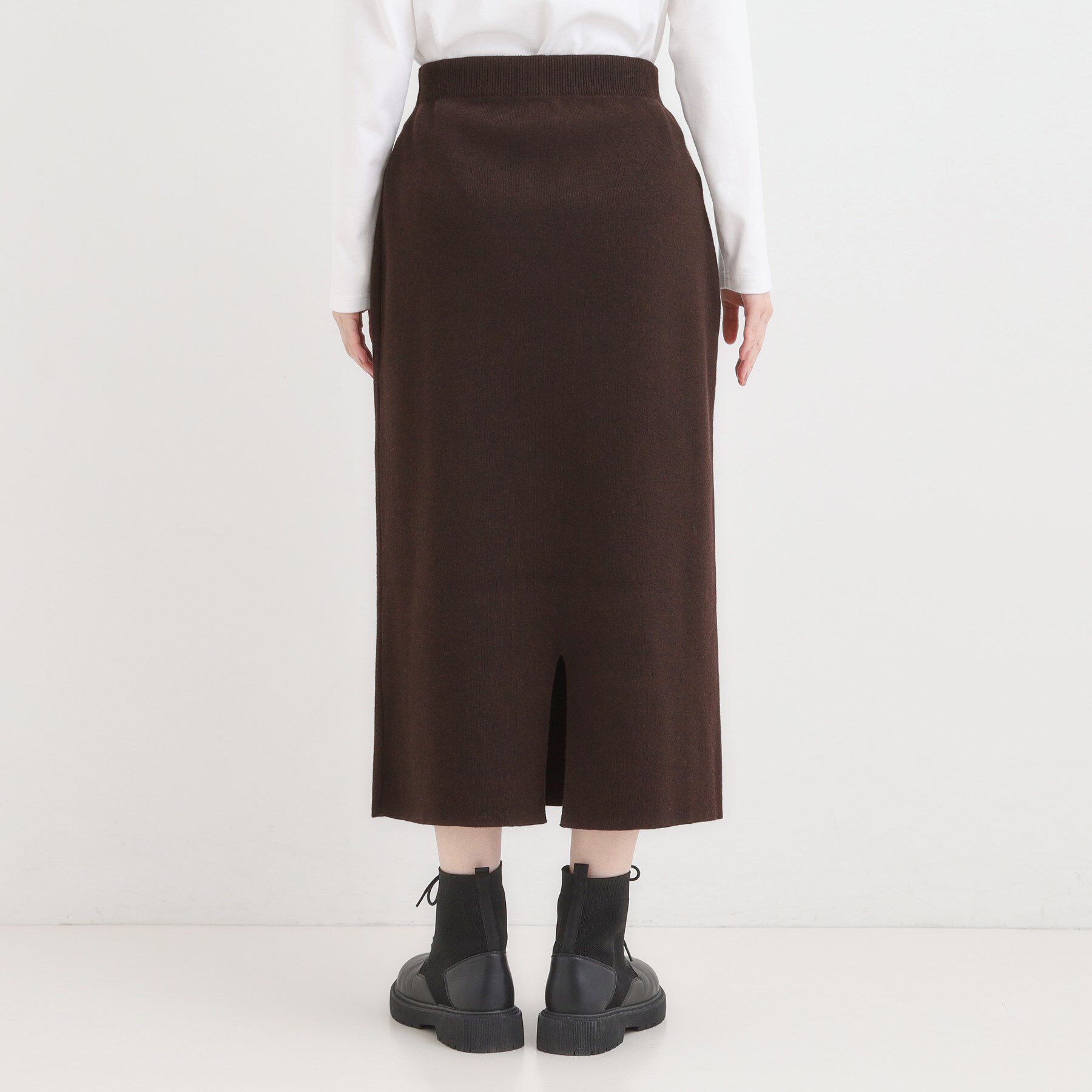 SHOO･LA･RUE「【毛玉レス/洗える】すっきり見えが叶う ナロースカート」|スカート|