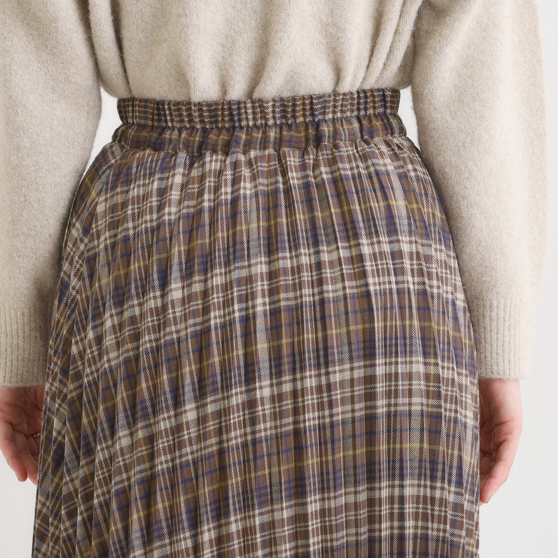 SHOO･LA･RUE「チェックプリーツスカート」|スカート|