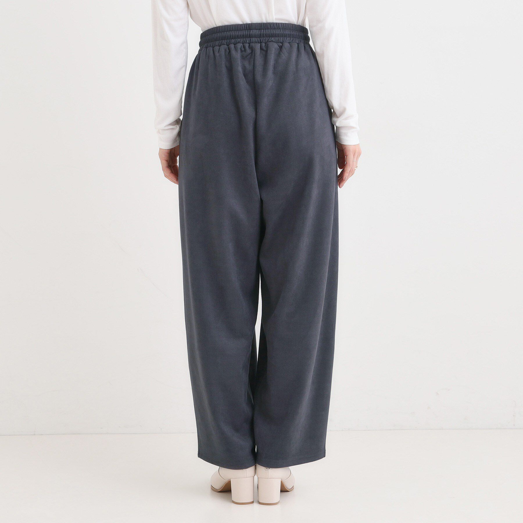 SHOO･LA･RUE「【S-LL】スエード調カーブパンツ」|その他|