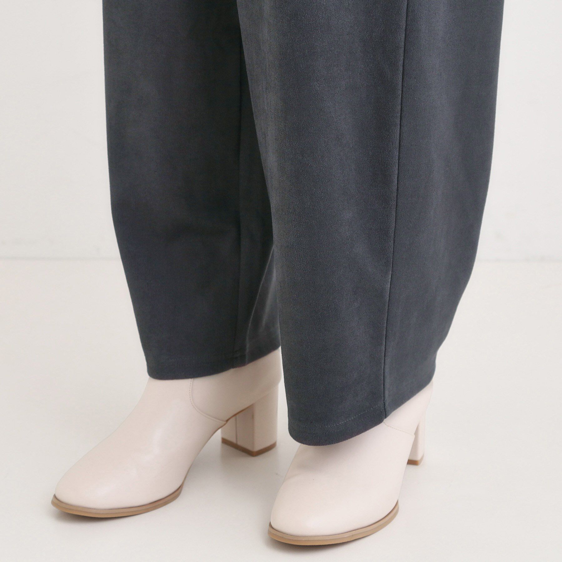 SHOO･LA･RUE「【S-LL】スエード調カーブパンツ」|その他|