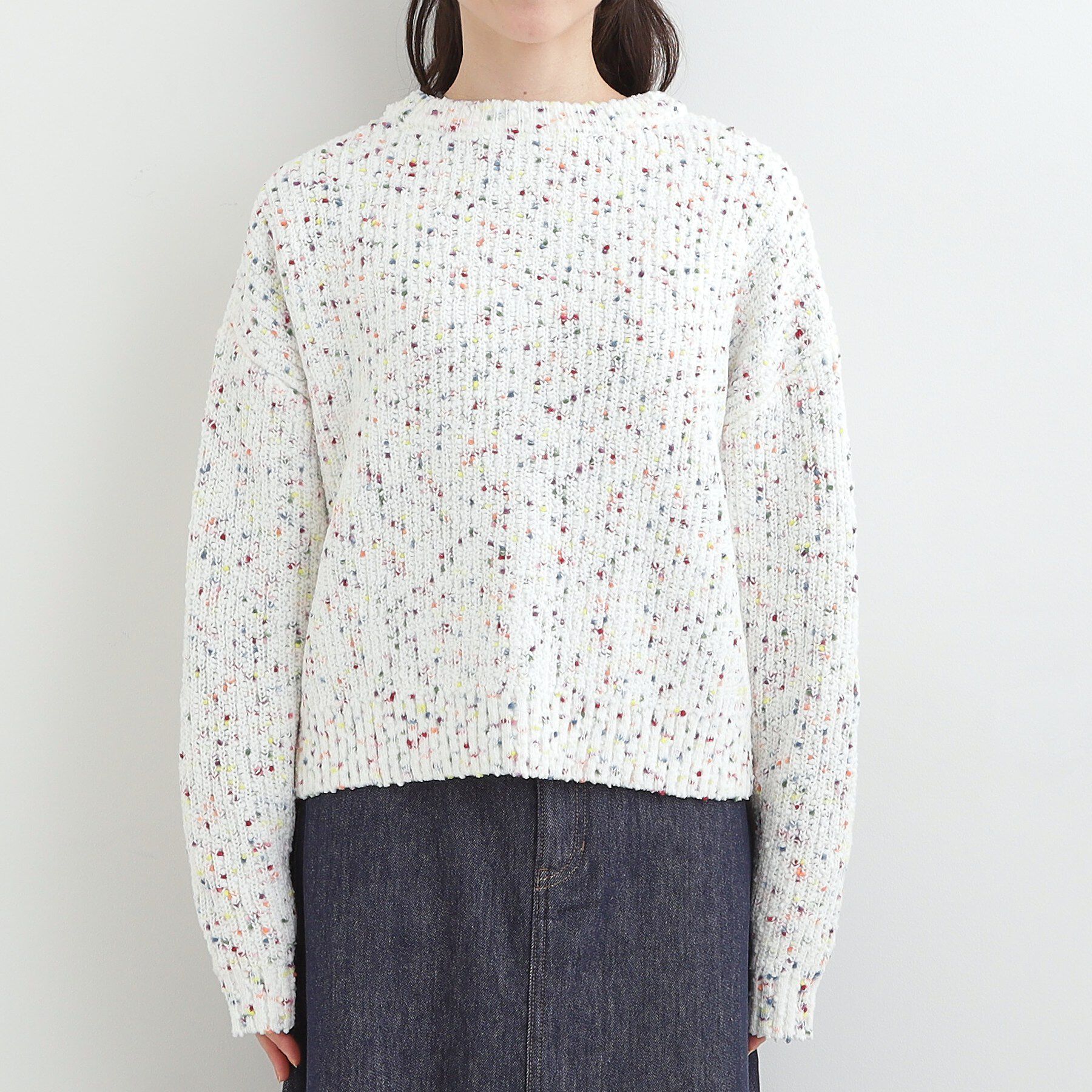 SHOO･LA･RUE「【前後2WAY】ぽこぽこニットカーディガン」|カーディガン|