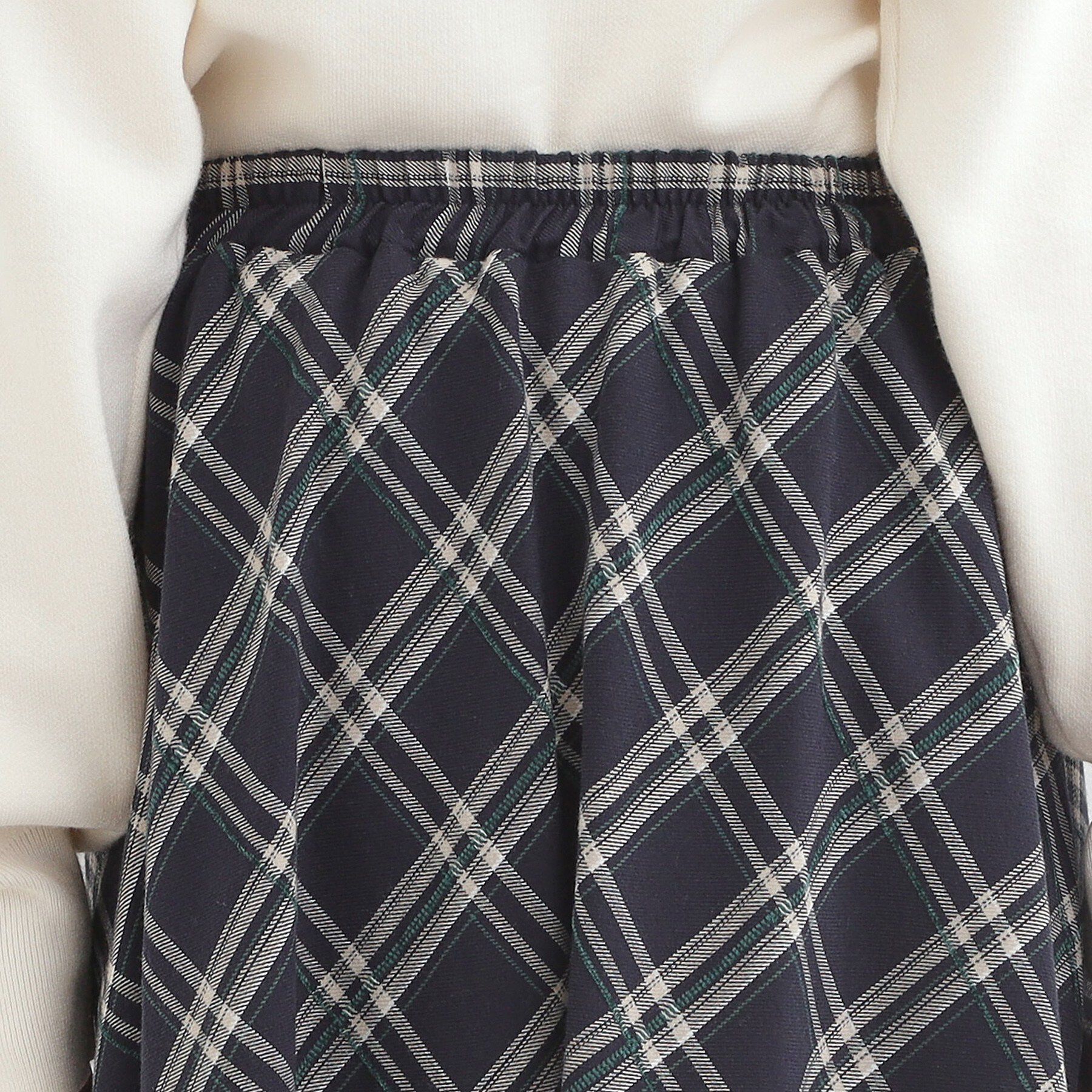 SHOO･LA･RUE「【S-LL】モールチェックフレアスカート」|スカート|