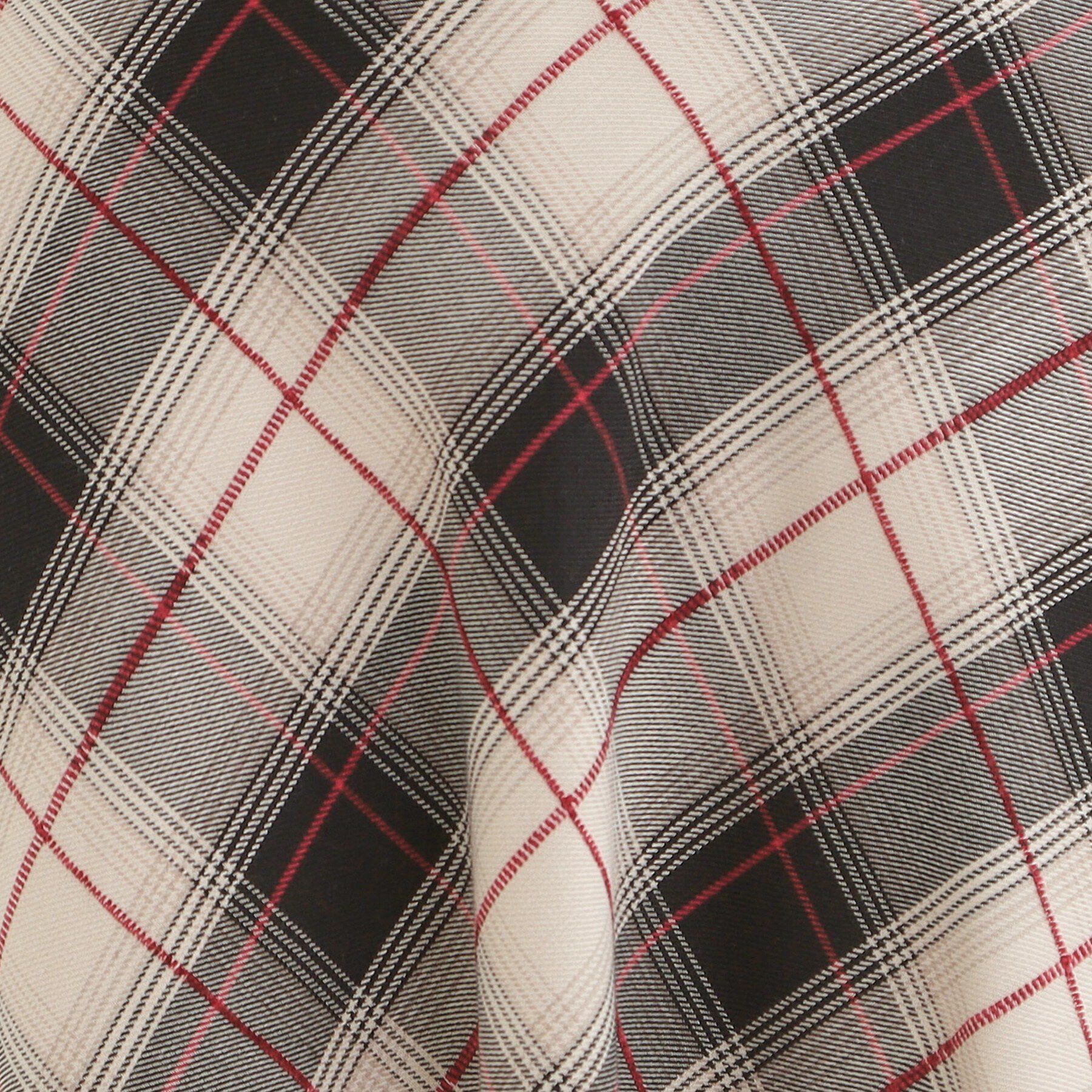 SHOO･LA･RUE「【S-LL】モールチェックフレアスカート」|スカート|