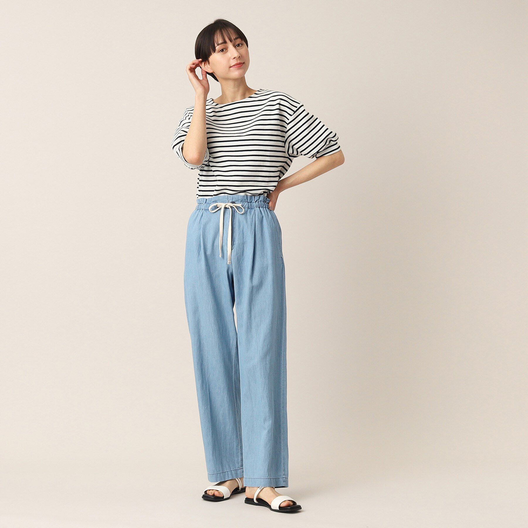 Dessin「【洗える】リラックスデニムパンツ（XS～L）」|デニム|